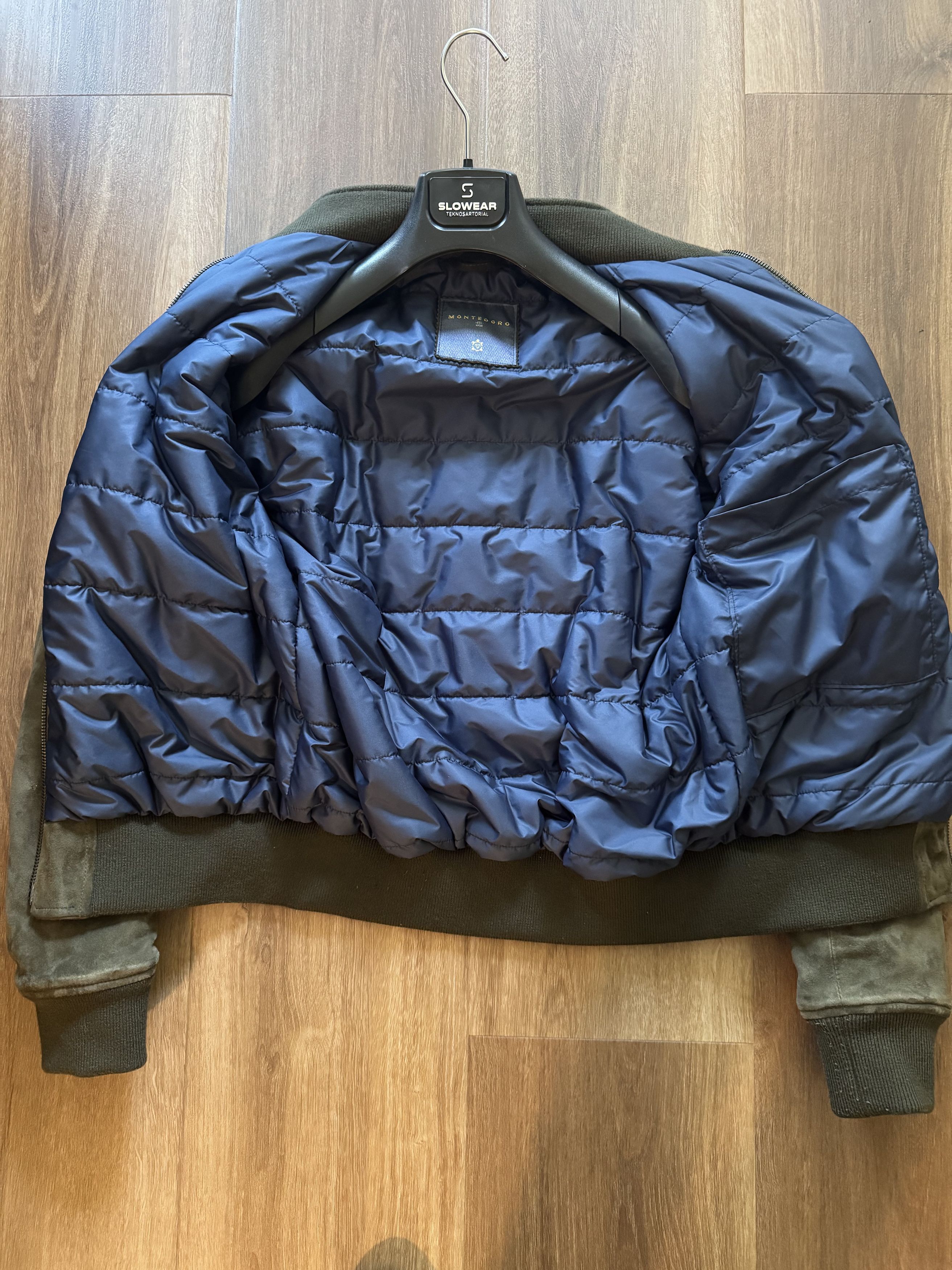 Slowear Montedoro Incotex Insulated Suede Bomber Size US S / EU 44-46 / 1 - 2 Thumbnail