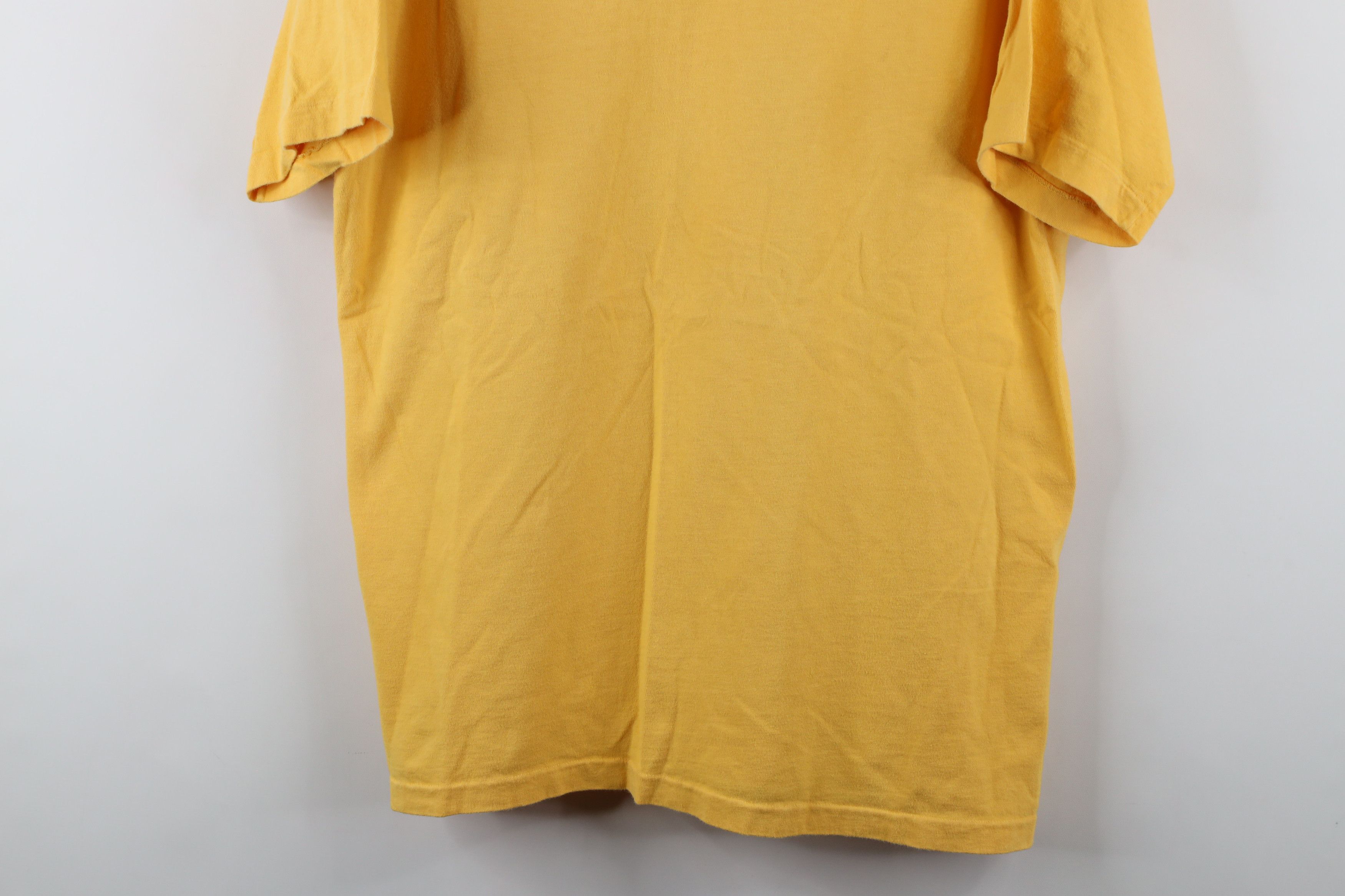 Gap Vintage 90s Gap Blank Short Sleeve V-Neck T-Shirt Yellow USA Size US S / EU 44-46 / 1 - 3 Thumbnail