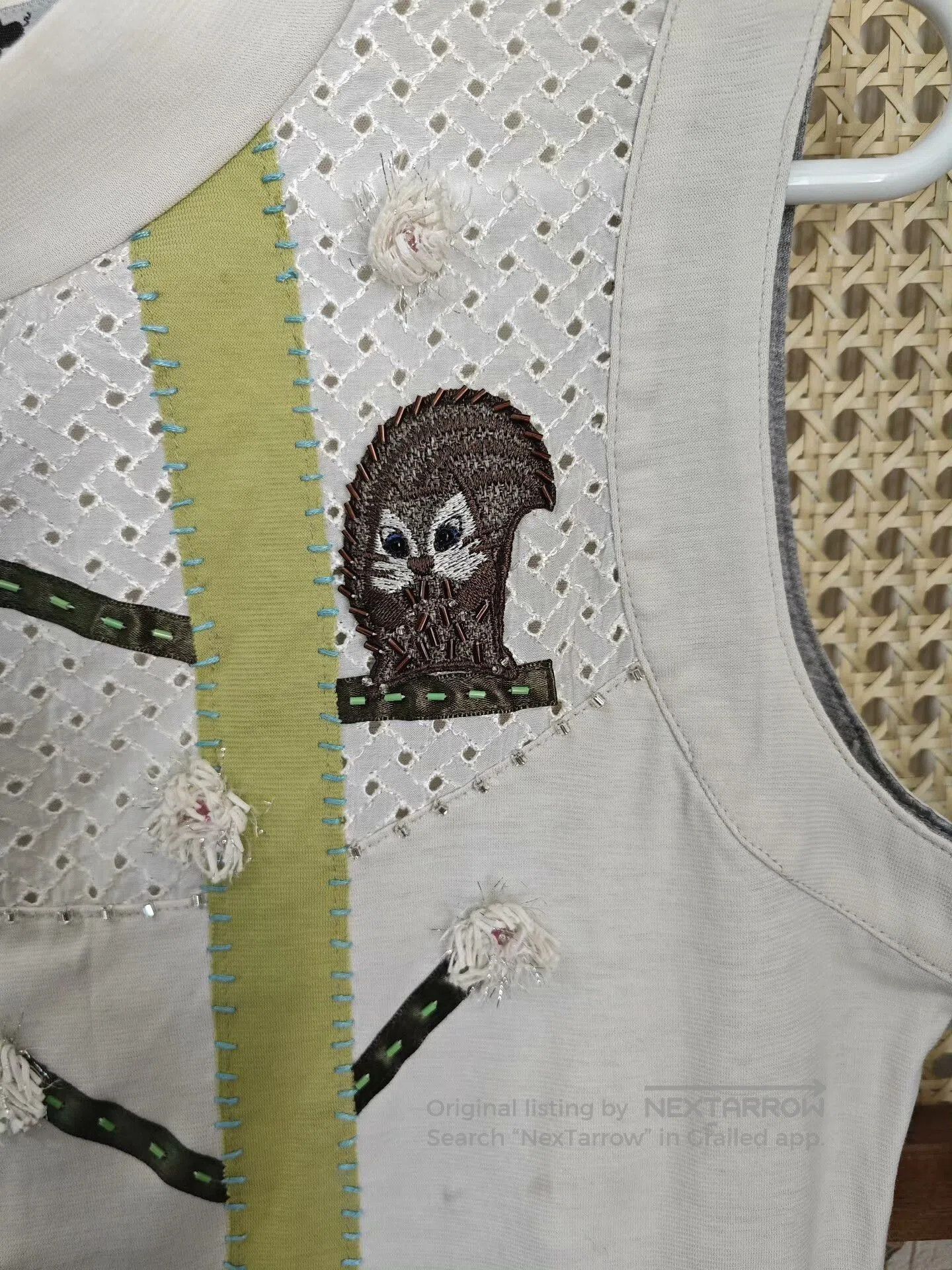 Authentic Pigment OLLEBOREBLA Vintage Embroidered Dress. Size M / US 6-8 / IT 42-44 - 3 Thumbnail