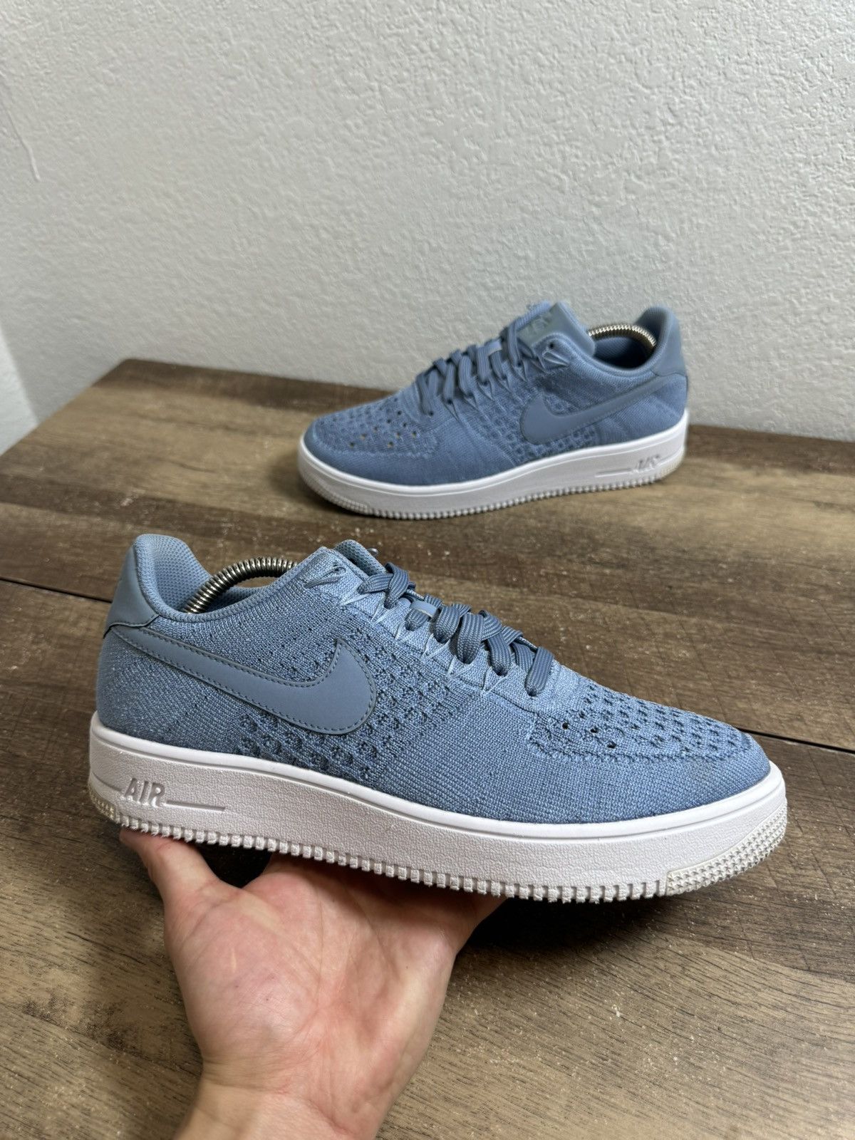 Nike Air Force Ultra Flyknit Low Work Blue Mens Size