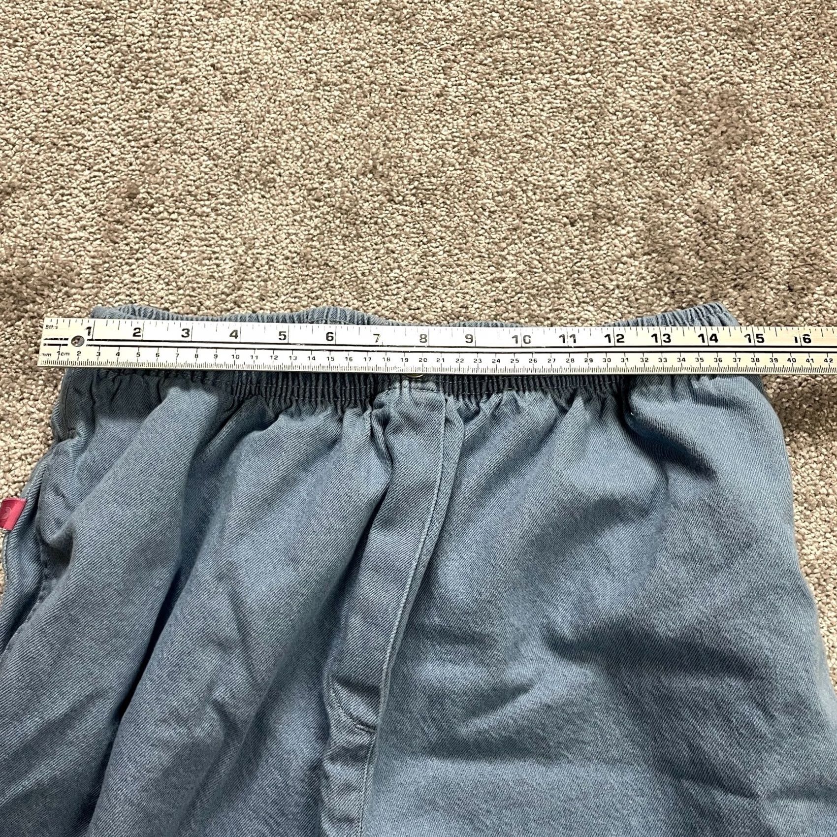 Vintage Woman Within Jeans Pants Womens Plus 16 Tall Blue Classic Fit Light Wash 30x33 Denim 100% Cotton Straight Zip Pocket/Comfort Elastic Size 30" / US 8 / IT 44 - 7 Thumbnail