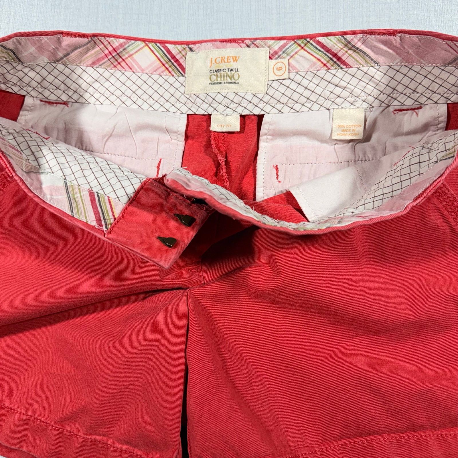 J.Crew J.Crew Classic City Fit Chino Shorts FadedWashed Womens 6 Size 28" / US 6 / IT 42 - 4 Thumbnail