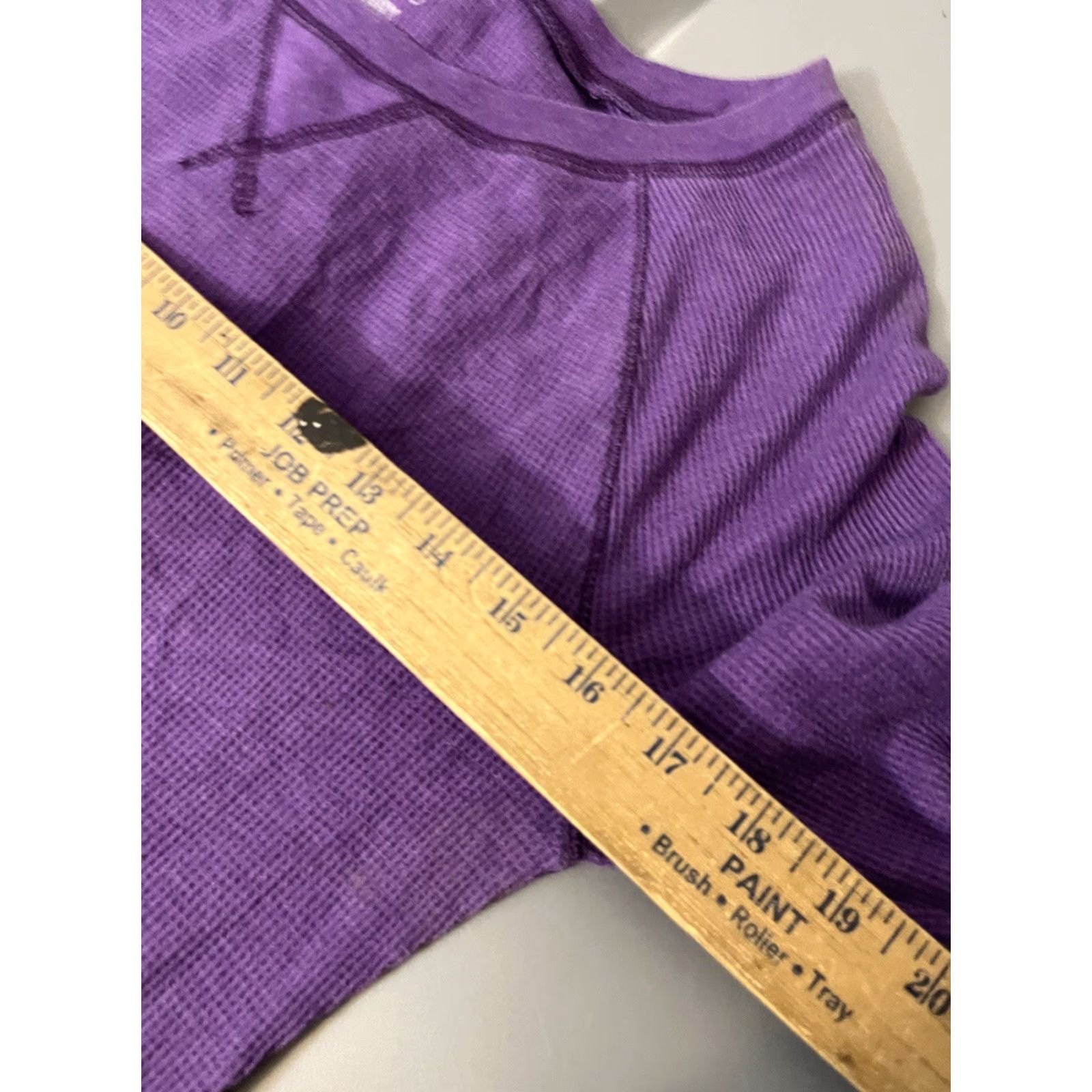 Old Navy Old Navy Purple Thermal Waffle Knit Tee Shirt T-Shirt Top Women L Long Sleeve Scoop Neck Casual Size L / US 10 / IT 46 - 5 Thumbnail