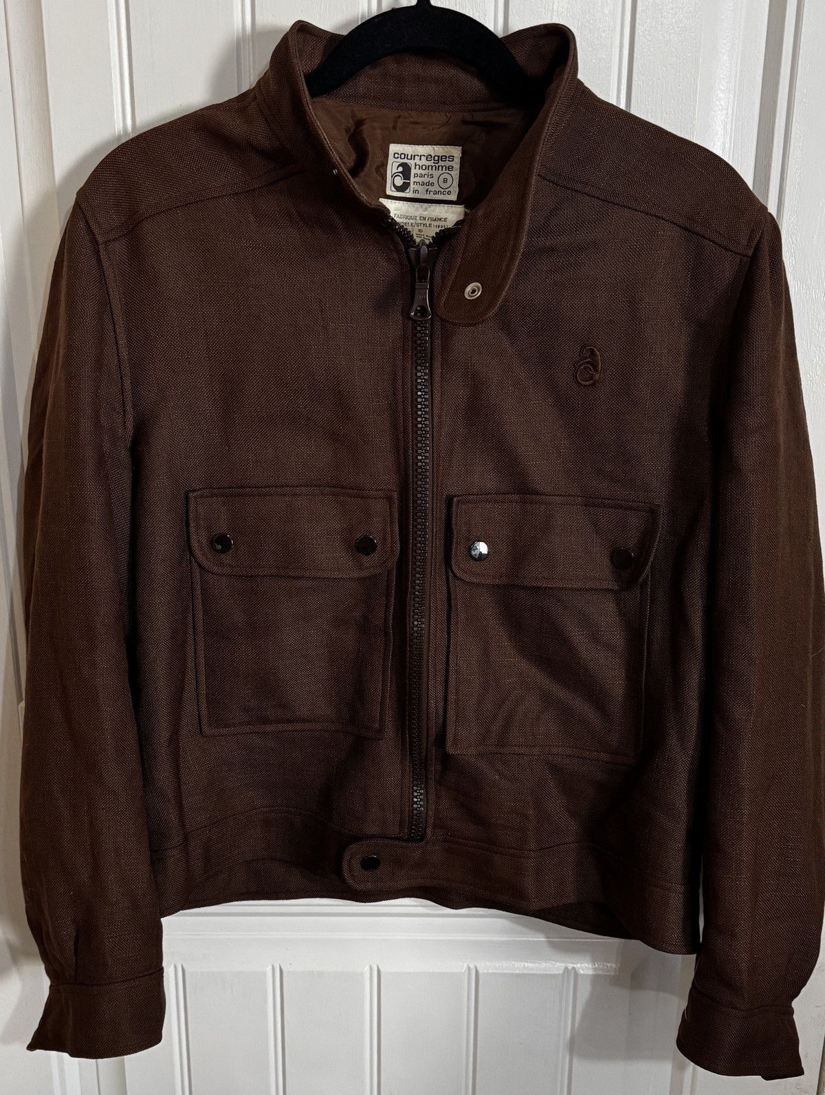 Courreges Courrèges Homme Paris Vintage Brown Jacket – Made in France Size US M / EU 48-50 / 2 - 1 Thumbnail