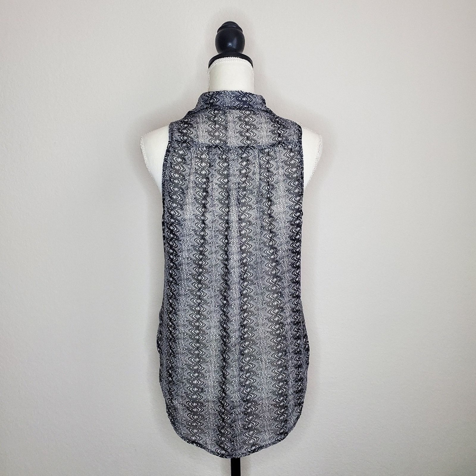 Other Lily White Sheer Patterned Tank Top Medium Size S / US 4 / IT 40 - 3 Thumbnail