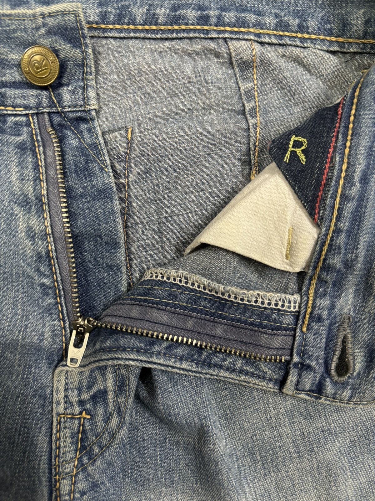 45rpm Vintage Japanese Brand 45rpm Blue Wash Baggy Jeans Size US 29 - 17 Thumbnail
