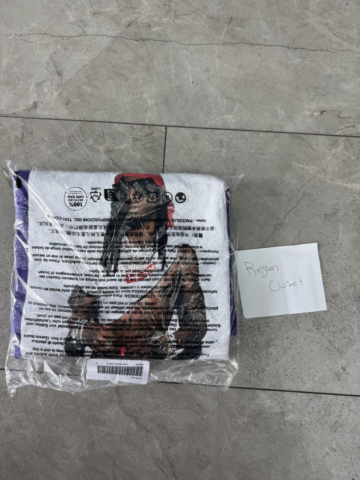 Supreme Playboi Carti PURPLE Photo Tee IN HAND