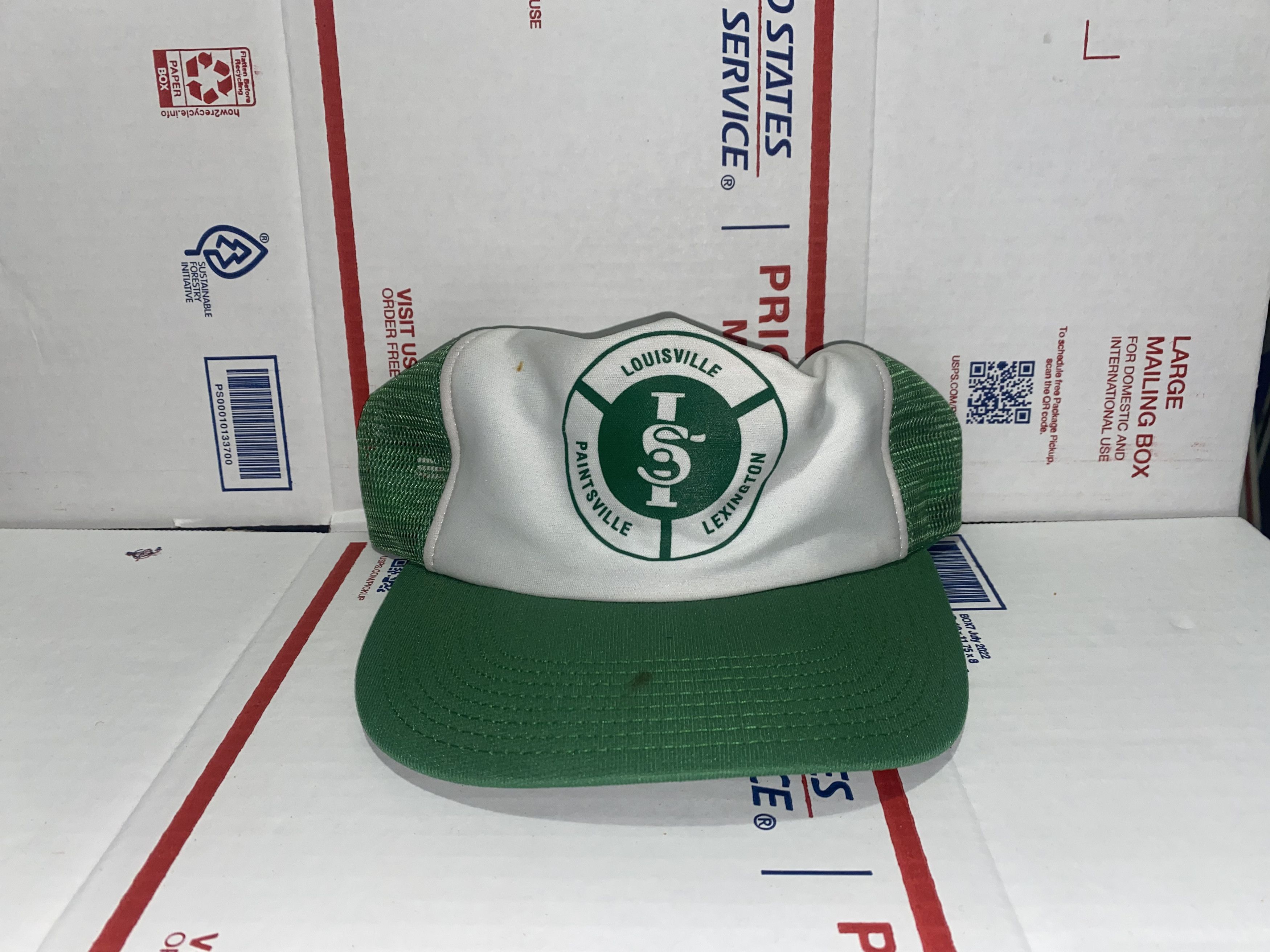 Vintage vtg Snapback Hat mesh Trucker Cap ISI Kentucky Company Brand Size ONE SIZE - 1 Thumbnail