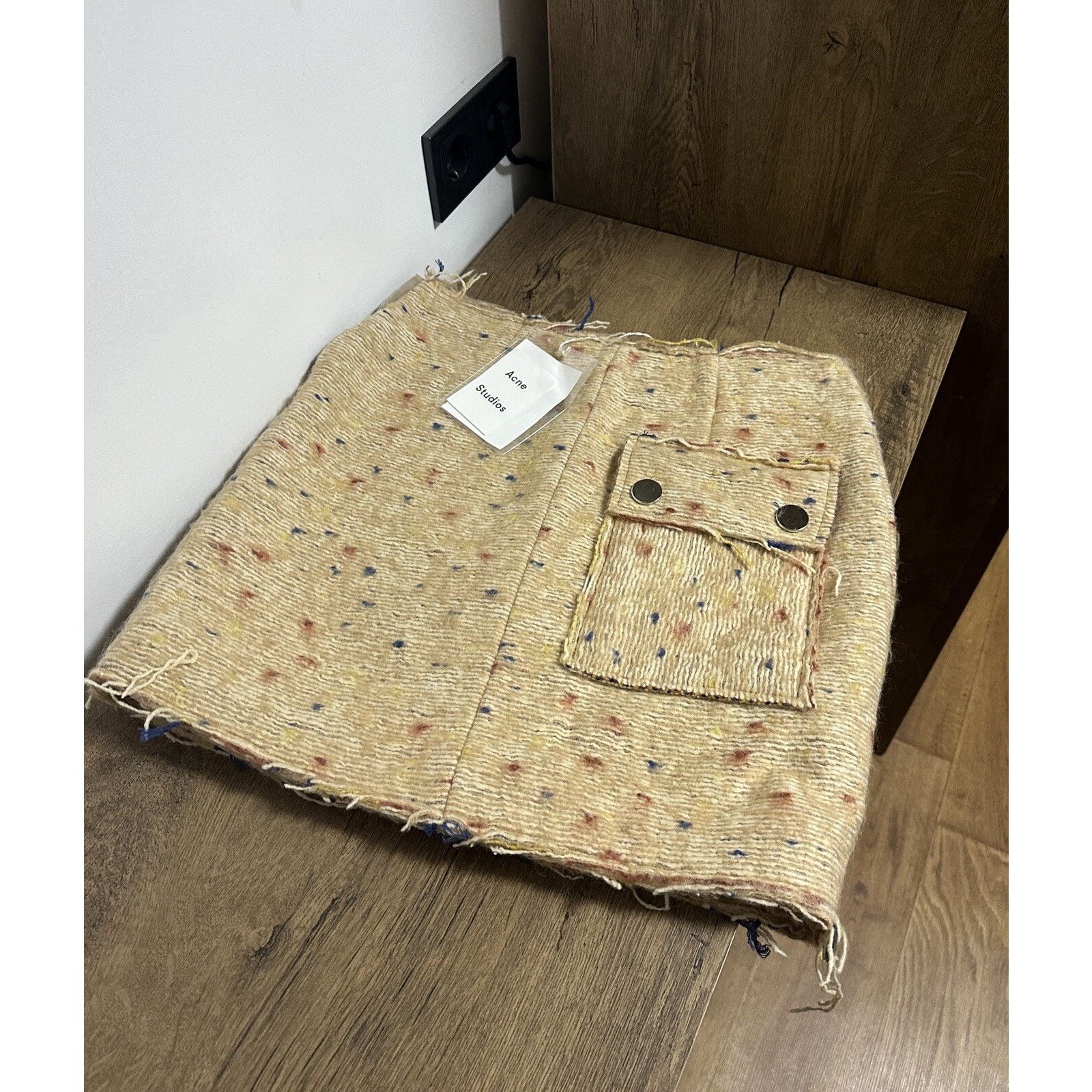 Acne Studios AW/15 Acne Studios Fury Dot Tweed Style Middle Length Skirt Size 28" / US 6 / IT 42 - 4 Thumbnail
