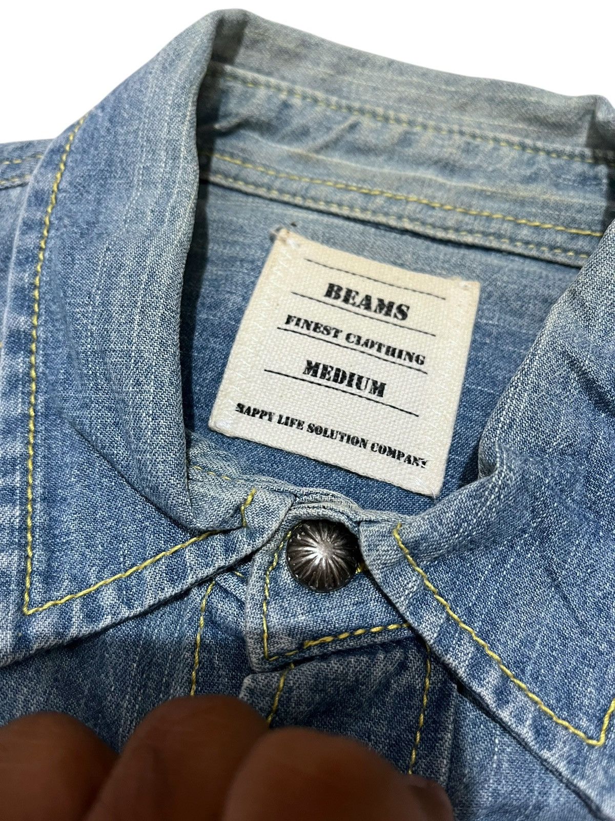 Beams Japan × Japanese Brand Beams Shirt multicolor button with arcuate pocket Size US M / EU 48-50 / 2 - 3 Thumbnail