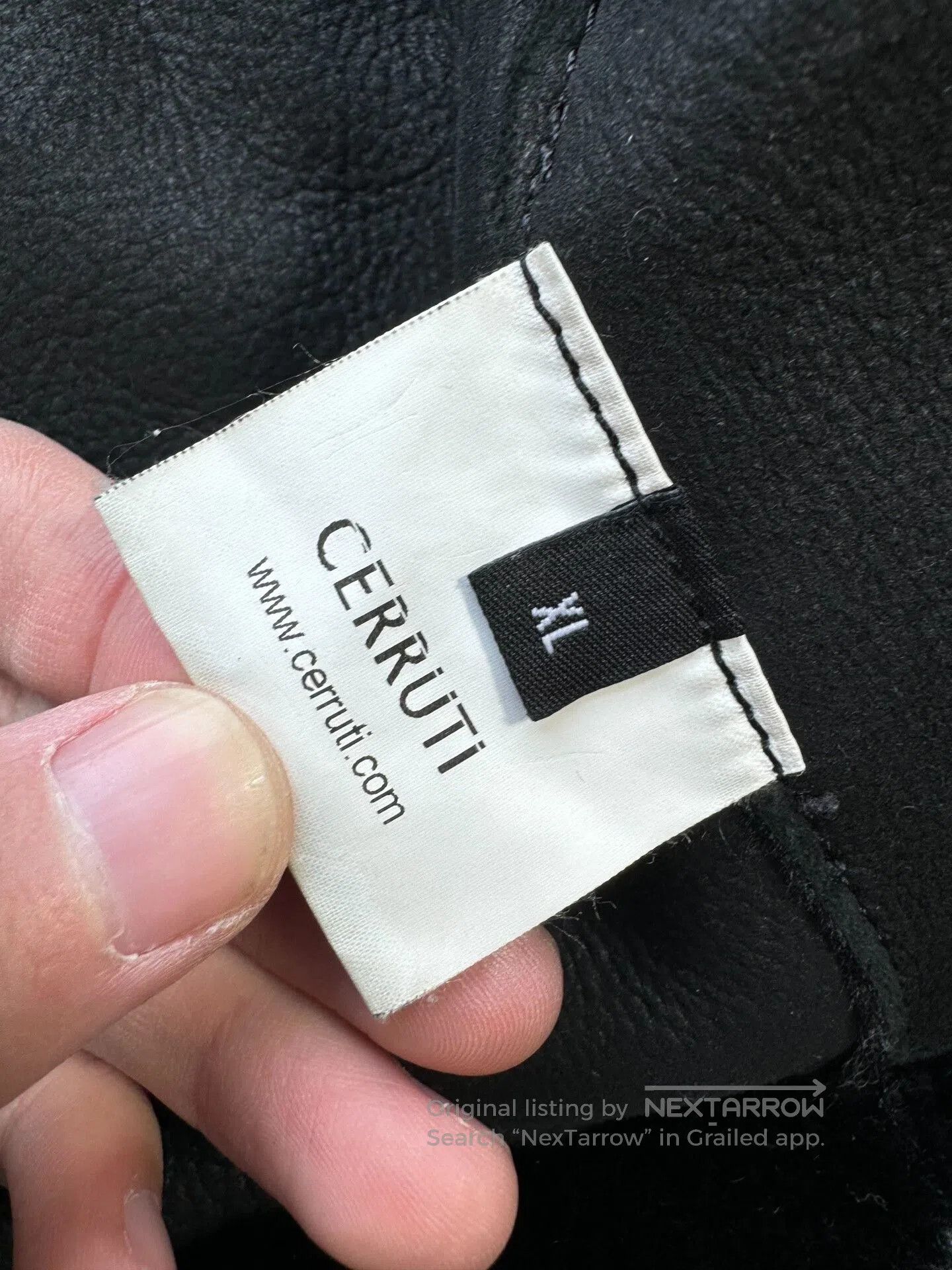 Cerruti 1881 cerruti shearling effect zip-up jacket. Size US XL / EU 56 / 4 - 5 Thumbnail