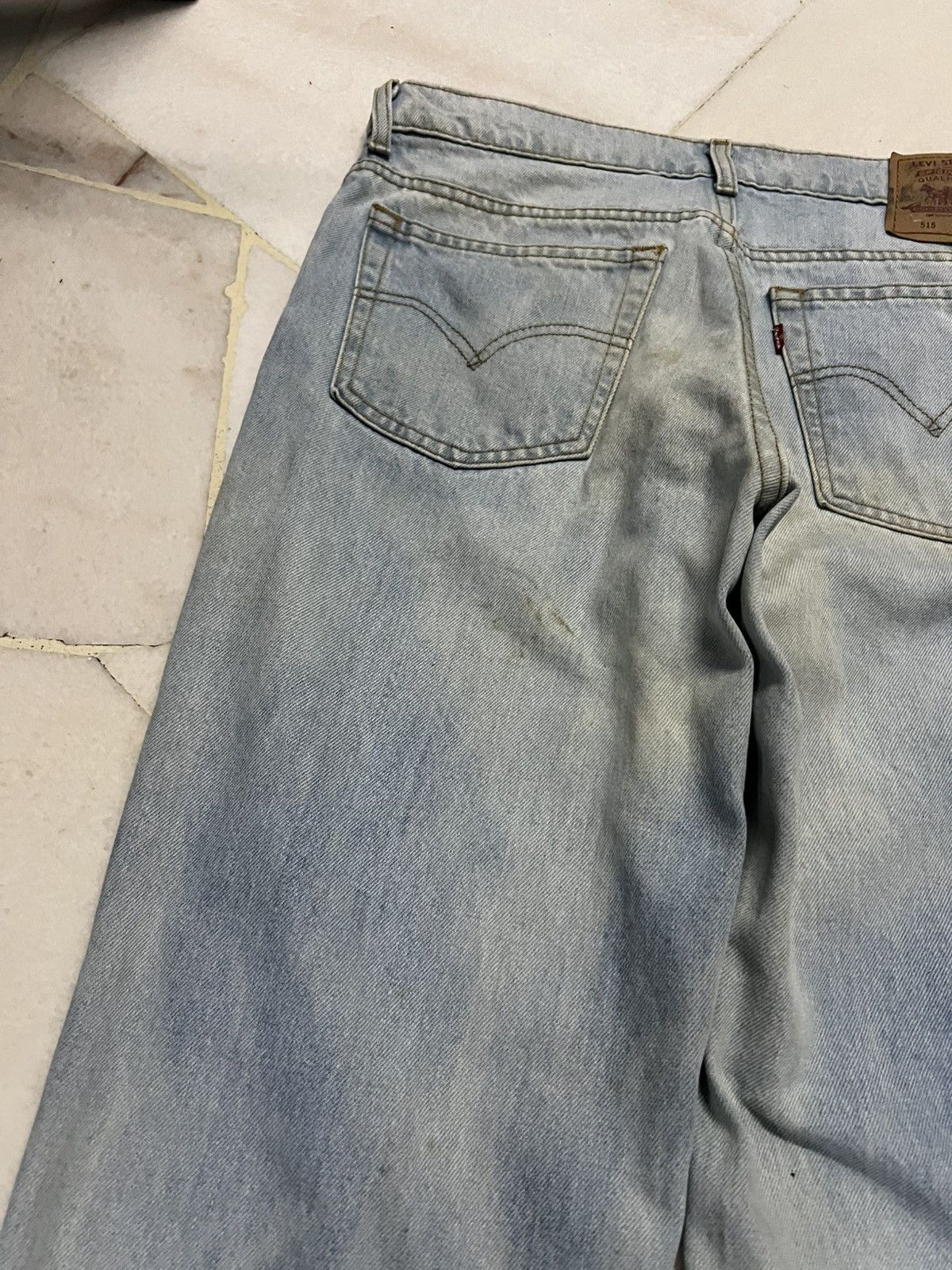 Jean × Levi's × Levi's Vintage Clothing 💥Baggy💥90’s Levis 515 Stone Wash Jean Size US 31 - 15 Thumbnail