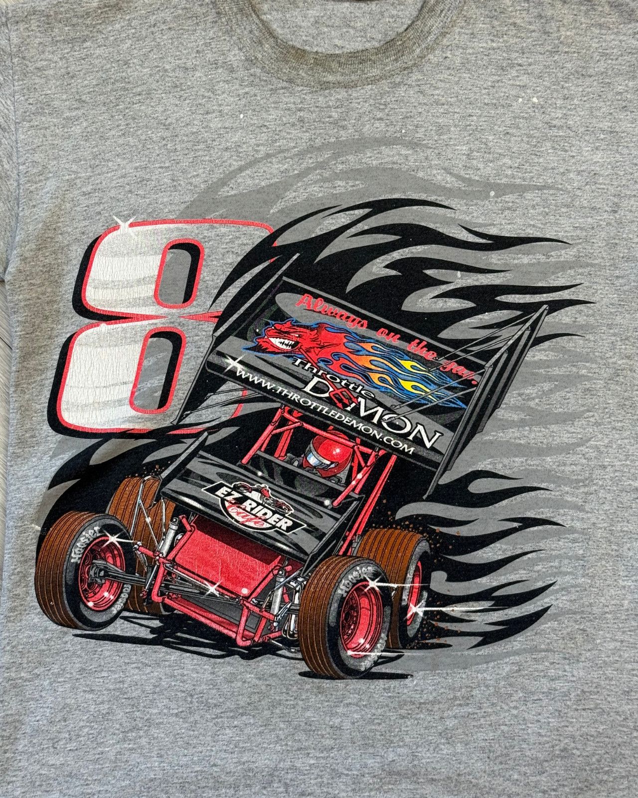 Vintage Vintage Rush Racing Throttle Demon 8 Sprint Car TShirt Small Size US S / EU 44-46 / 1 - 3 Thumbnail