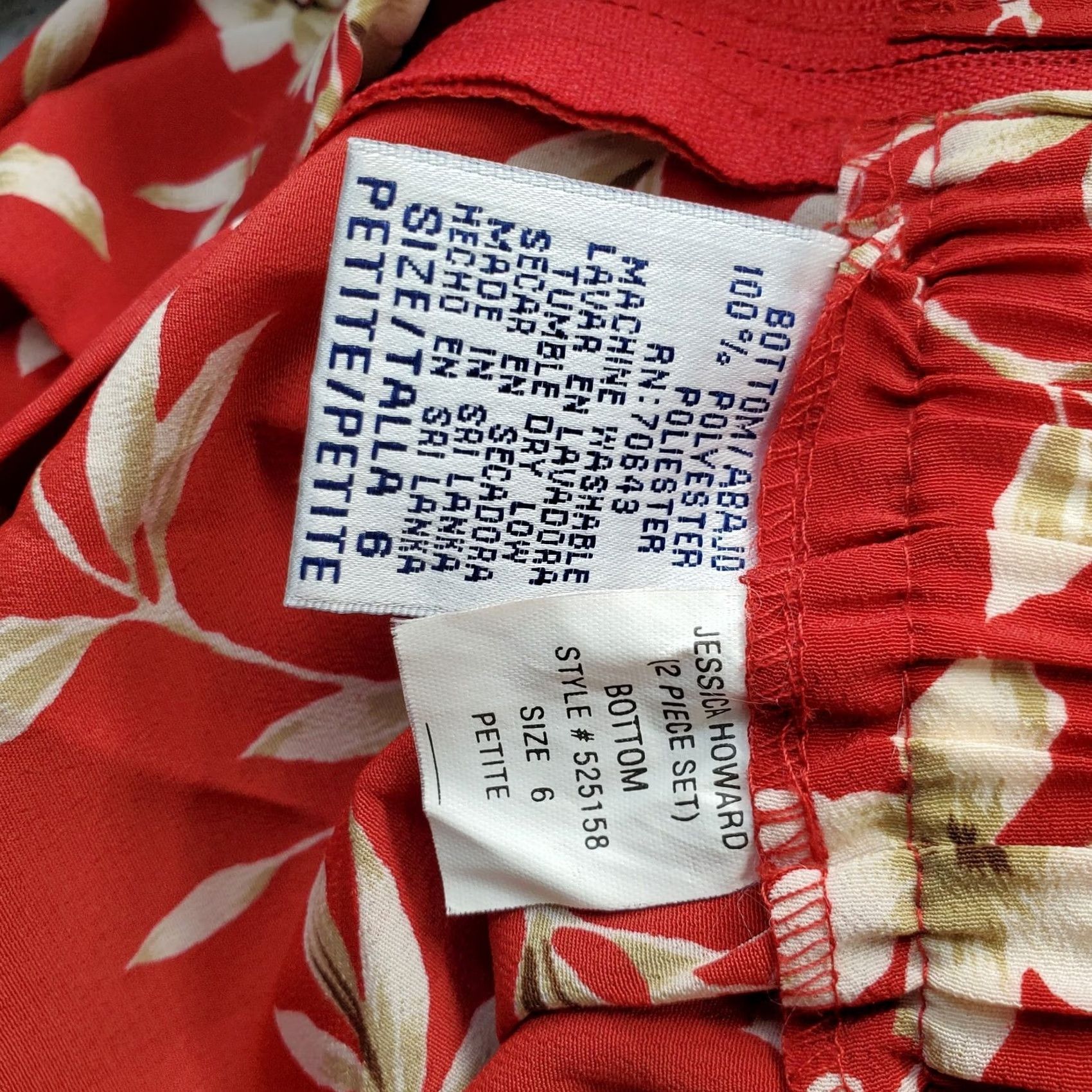 Vintage Jessica Howard 2 Piece Skirt Suit Womens Petites 6P Multi Floral Shoulder Pads Skirt Set Size 6P Womens Size 28" / US 6 / IT 42 - 7 Thumbnail