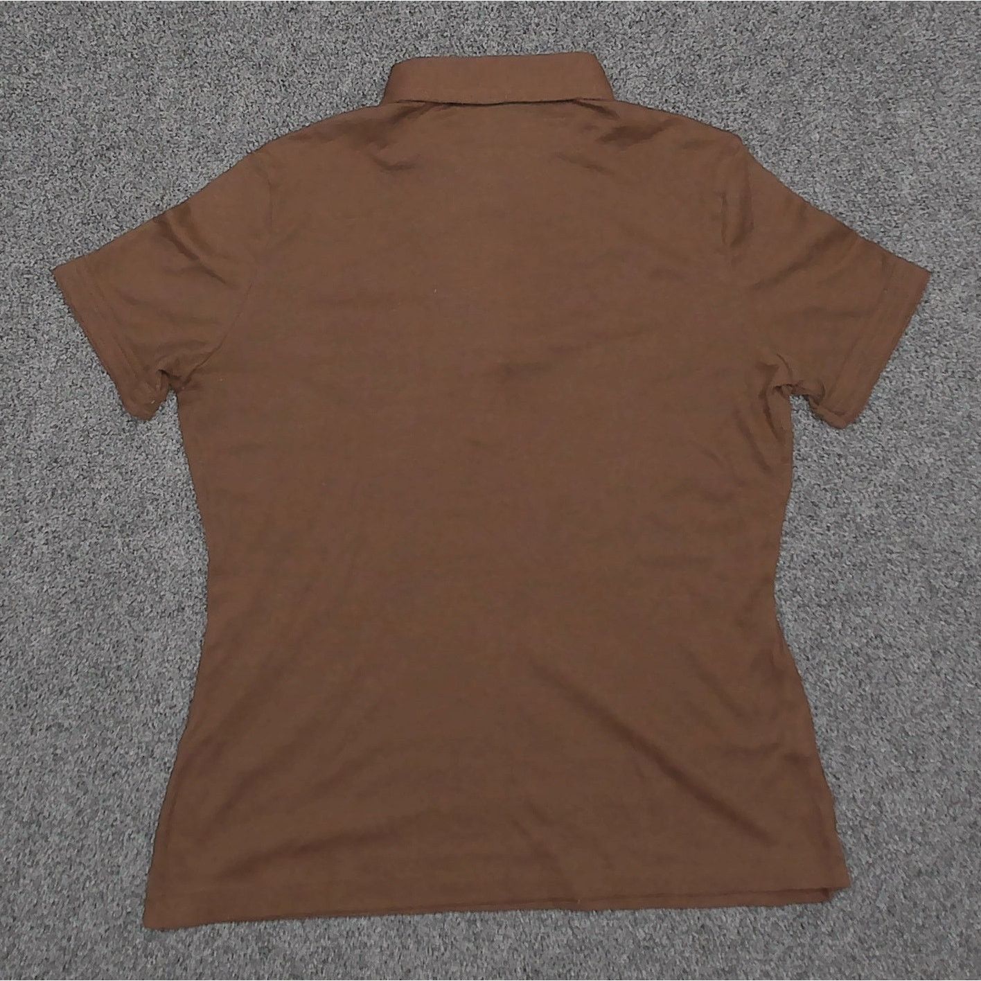 Sears Vintage / Sears / 80s Single Stitch Brown Cap Sleeve Polo Size L / US 10 / IT 46 - 4 Thumbnail