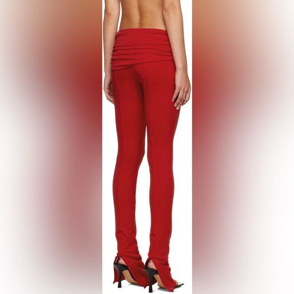 Blumarine NEW SSENSE BLUMARINE DRAPED LEGGINGS WOMEN'S 0 Size 26" / US 2 / IT 38 - 1 Thumbnail