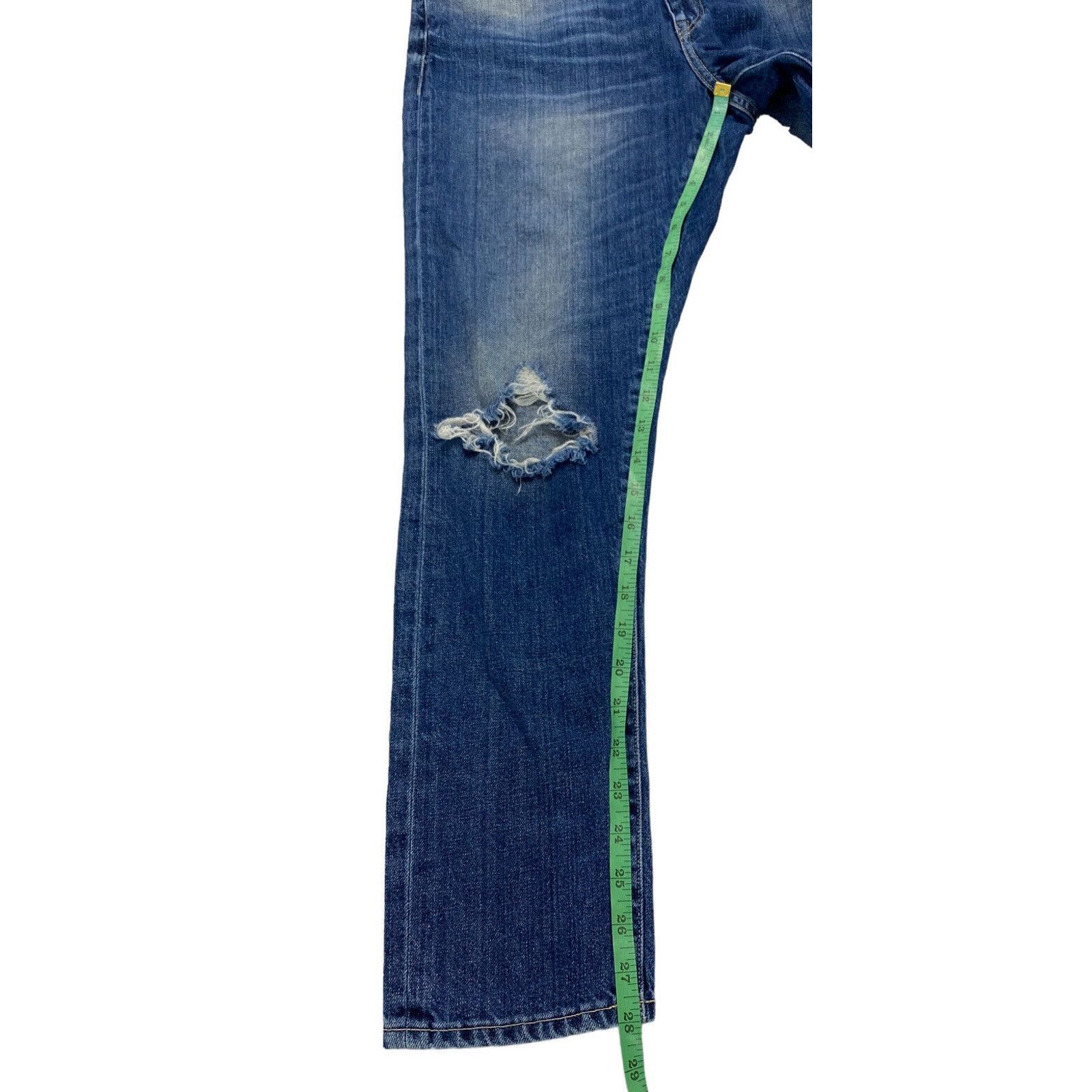 Levi's LEVIS MADE & CRAFTED Distressed Marker Tapered Blue Jeans 28 Size 28" / US 6 / IT 42 - 9 Thumbnail