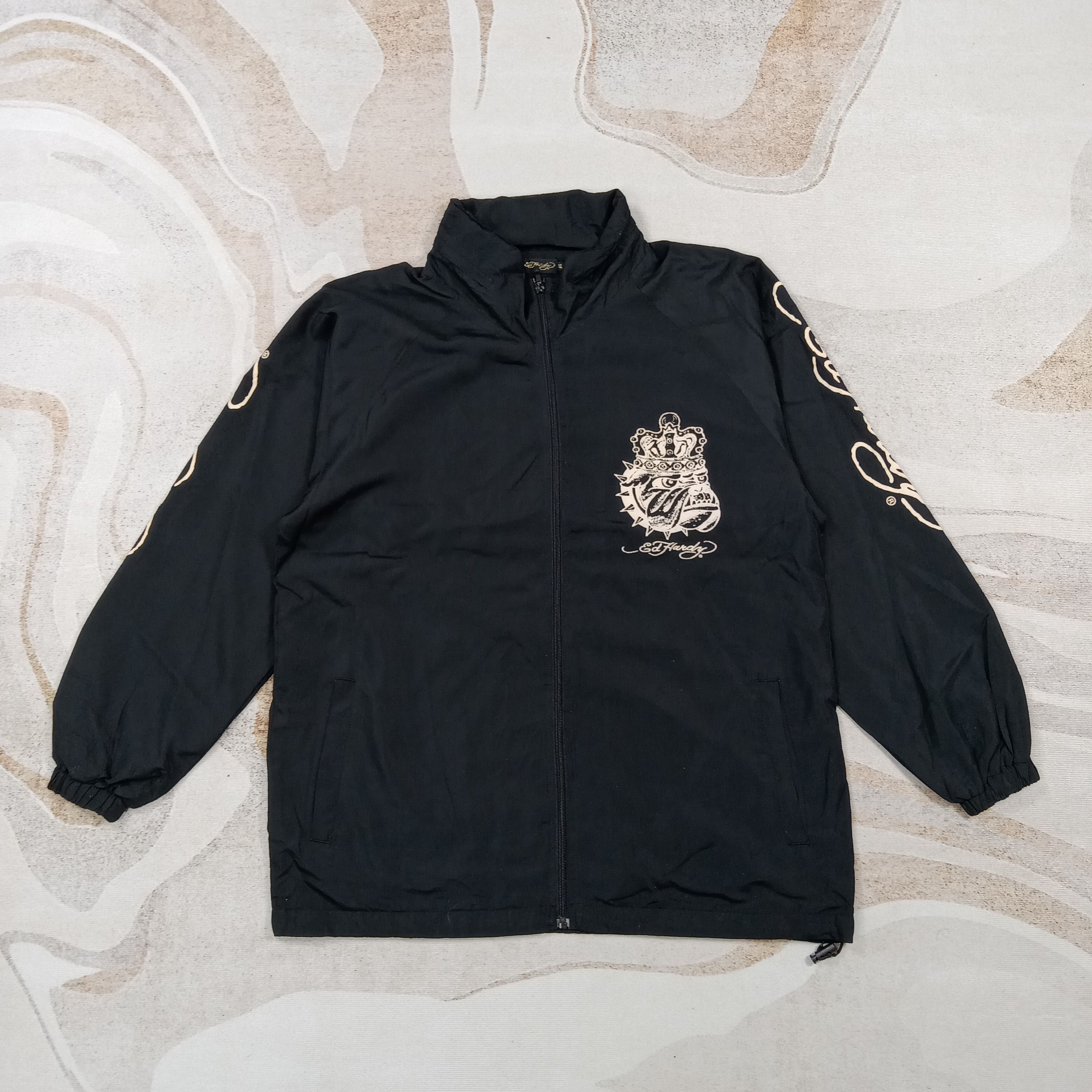 Ed Hardy Ed Hardy by Christian Audigier Windbreaker Jacket C278N24 Size US L / EU 52-54 / 3 - 3 Thumbnail