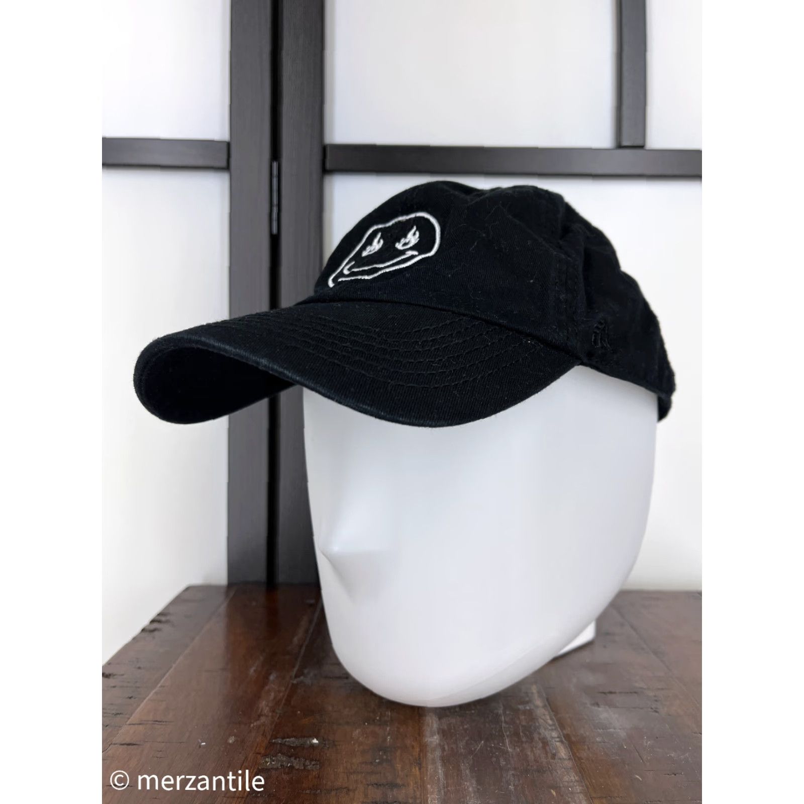 Vintage J. America Baseball Cap Hat Strap Back One Size Black Cotton Twill Adjustable Men Adult Cap Hat Mens Accessories 90s? Size ONE SIZE - 4 Thumbnail