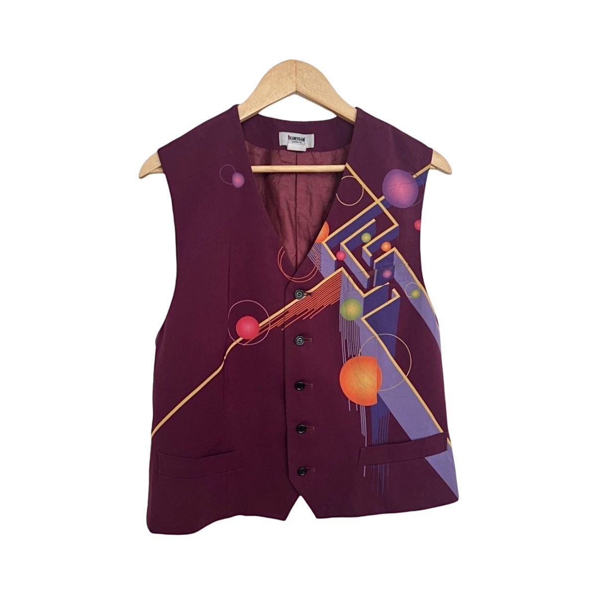 Kansai Yamamoto Kansai Yamamoto geometry vest Size US M / EU 48-50 / 2 - 1 Thumbnail