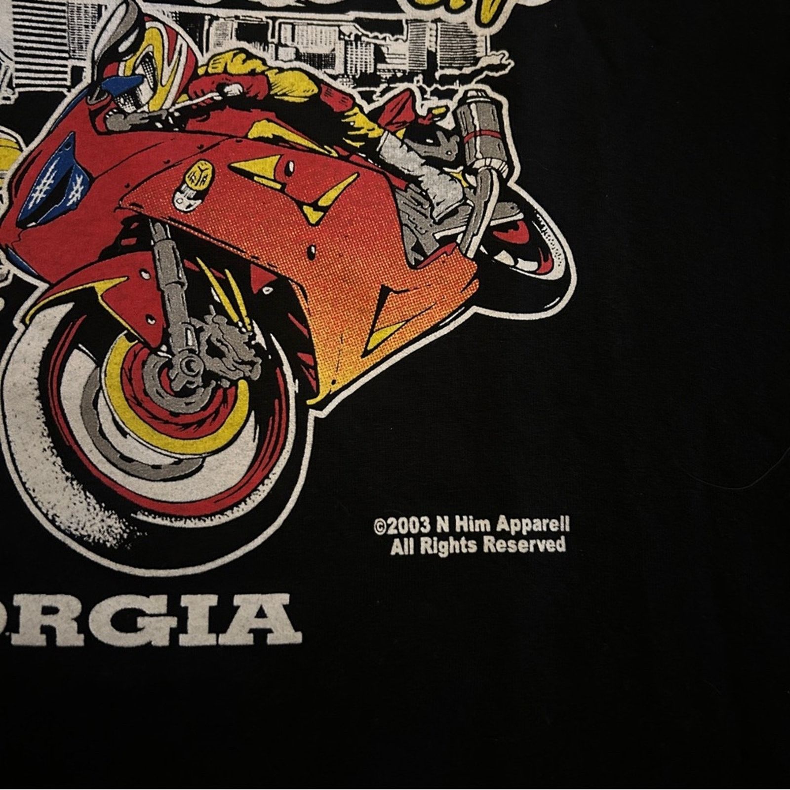 Vintage Y2K African-American Bikers Motorcycle Club Graphic T-Shirt Size M / US 6-8 / IT 42-44 - 8 Thumbnail
