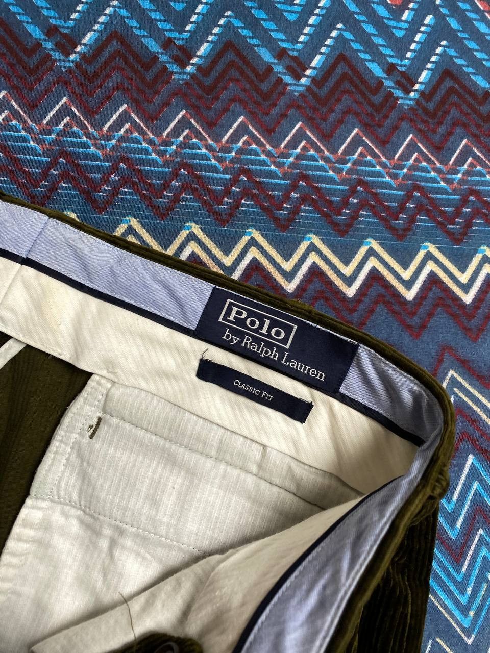 Polo Ralph Lauren × Vintage Vintage Polo Ralph Lauren Velvet Pants Y2K Corduroy Size US 34 / EU 50 - 2 Thumbnail