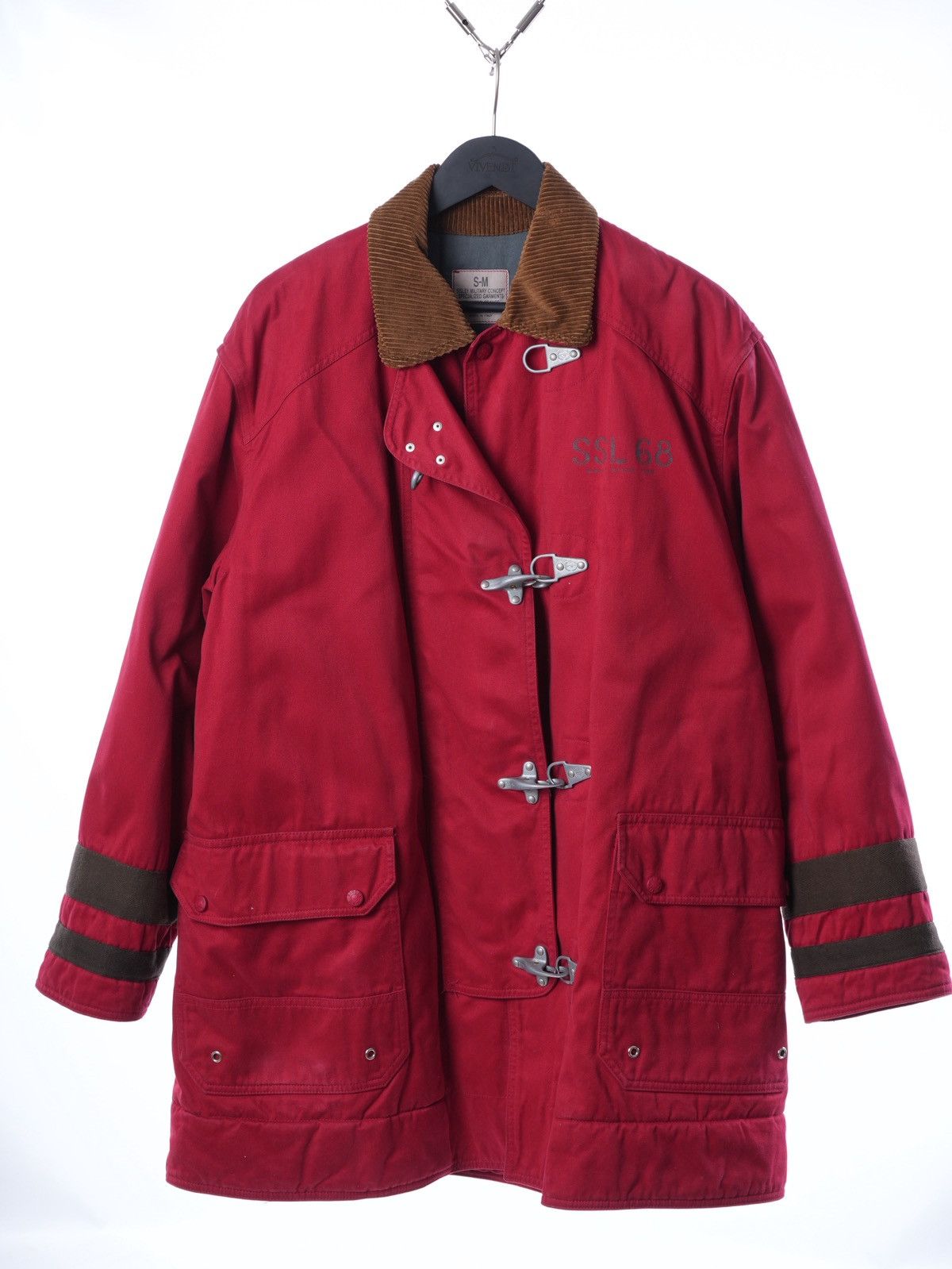 Sisley RARE Vintage Sisley Military Fireman Heavy Coat Size US M / EU 48-50 / 2 - 1 Thumbnail