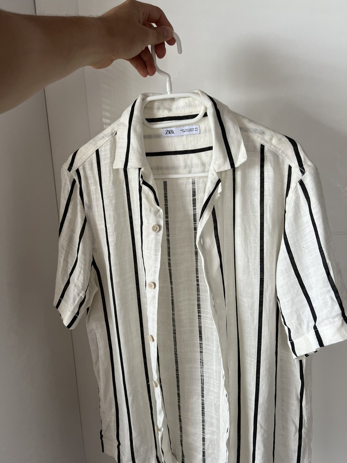 Zara Zara Lite Flanel Linen Summer Style Button ShortSleeve Shirt Size US S / EU 44-46 / 1 - 3 Thumbnail