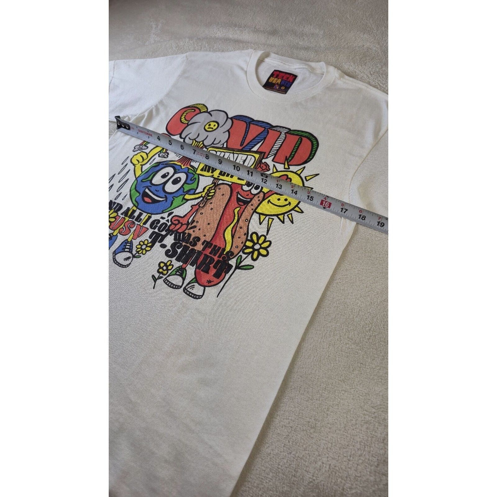 (B).Stroy Teen Hearts Short Sleeve Shirt Covid Ruined My Life Small Size US S / EU 44-46 / 1 - 5 Thumbnail