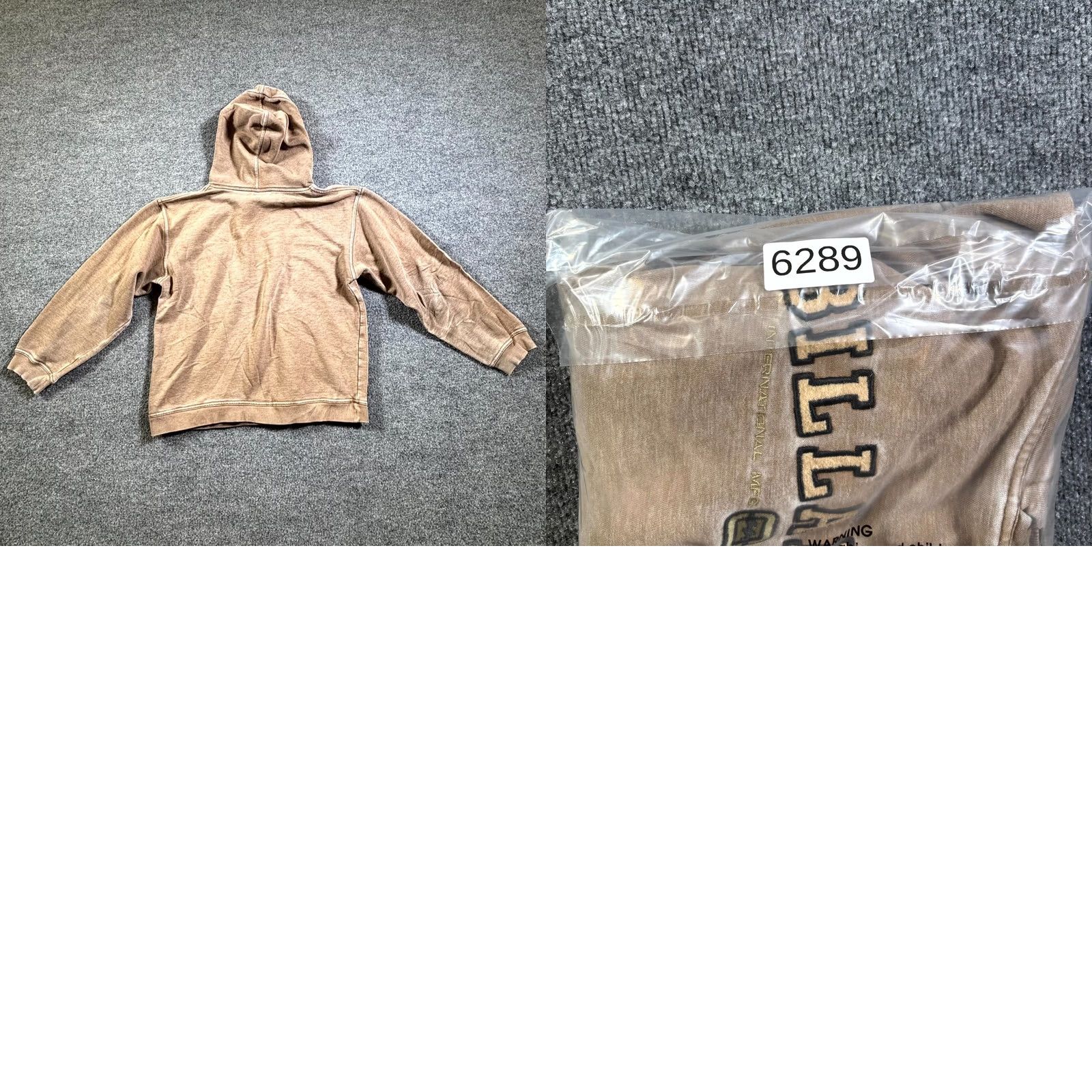 Billabong VINTAGE Billabong Hoodie Mens L Brown Pullover Fleece-Lined Sweatshirt Size US L / EU 52-54 / 3 - 9 Thumbnail