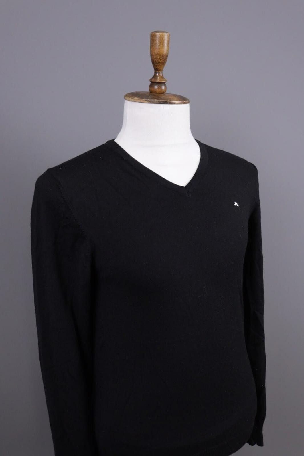 J.Lindeberg J.Lindeberg Black Merino Wool Knit Sweater Size 4 / M Size US M / EU 48-50 / 2 - 6 Thumbnail
