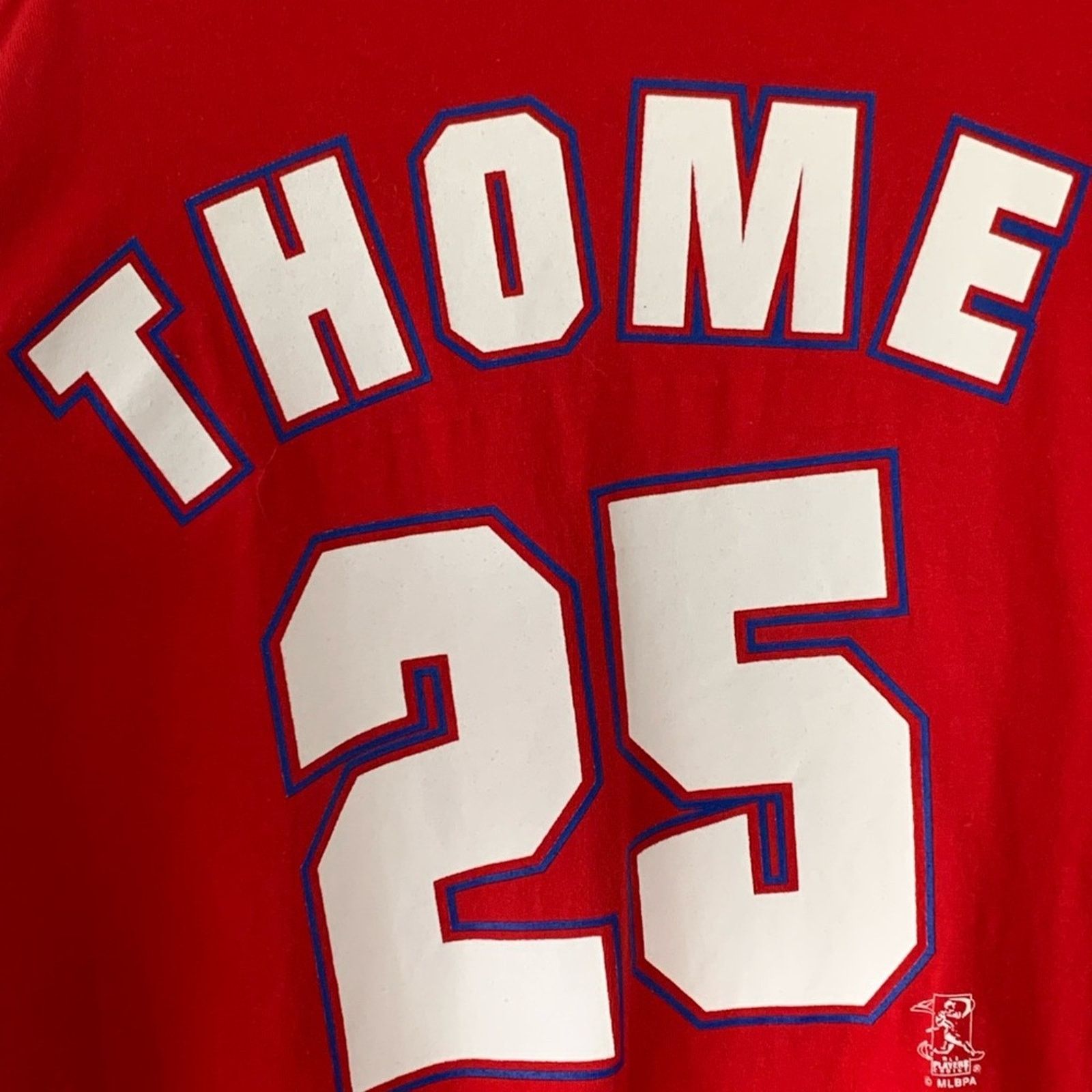 Vintage 2004 PHILADELPHIA PHILLIES AUTHENTIC JIM THOME SHIRT Size US XL / EU 56 / 4 - 6 Thumbnail