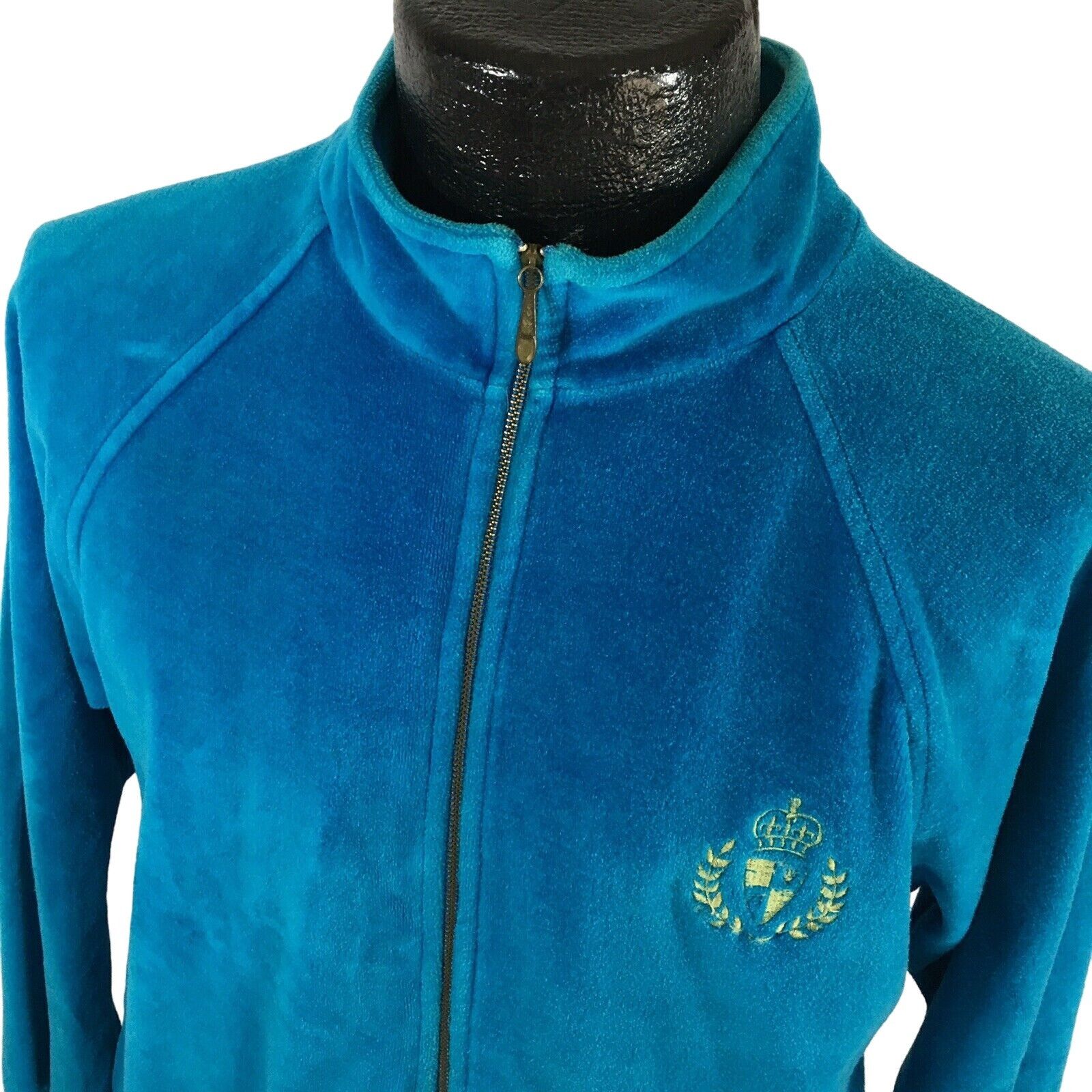 Other Vtg AZURE Blue VELVET TENNIS Coat Gold Crown Crest Jacket Size US M / EU 48-50 / 2 - 8 Thumbnail