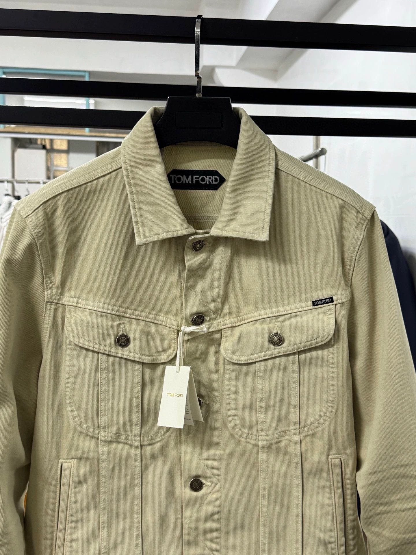 Tom Ford tom ford men's short denim jacket beige Size US S / EU 44-46 / 1 - 2 Thumbnail