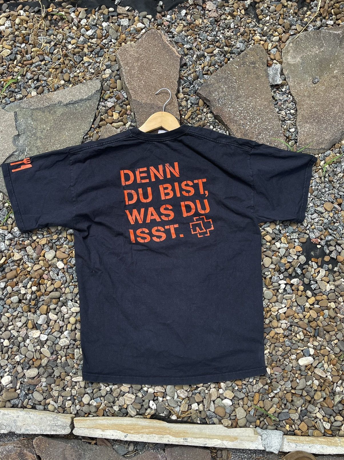 Band Tees × Vintage Rammstein Vintage Me In Teil black t-shirt tee double side Size US XL / EU 56 / 4 - 10 Thumbnail