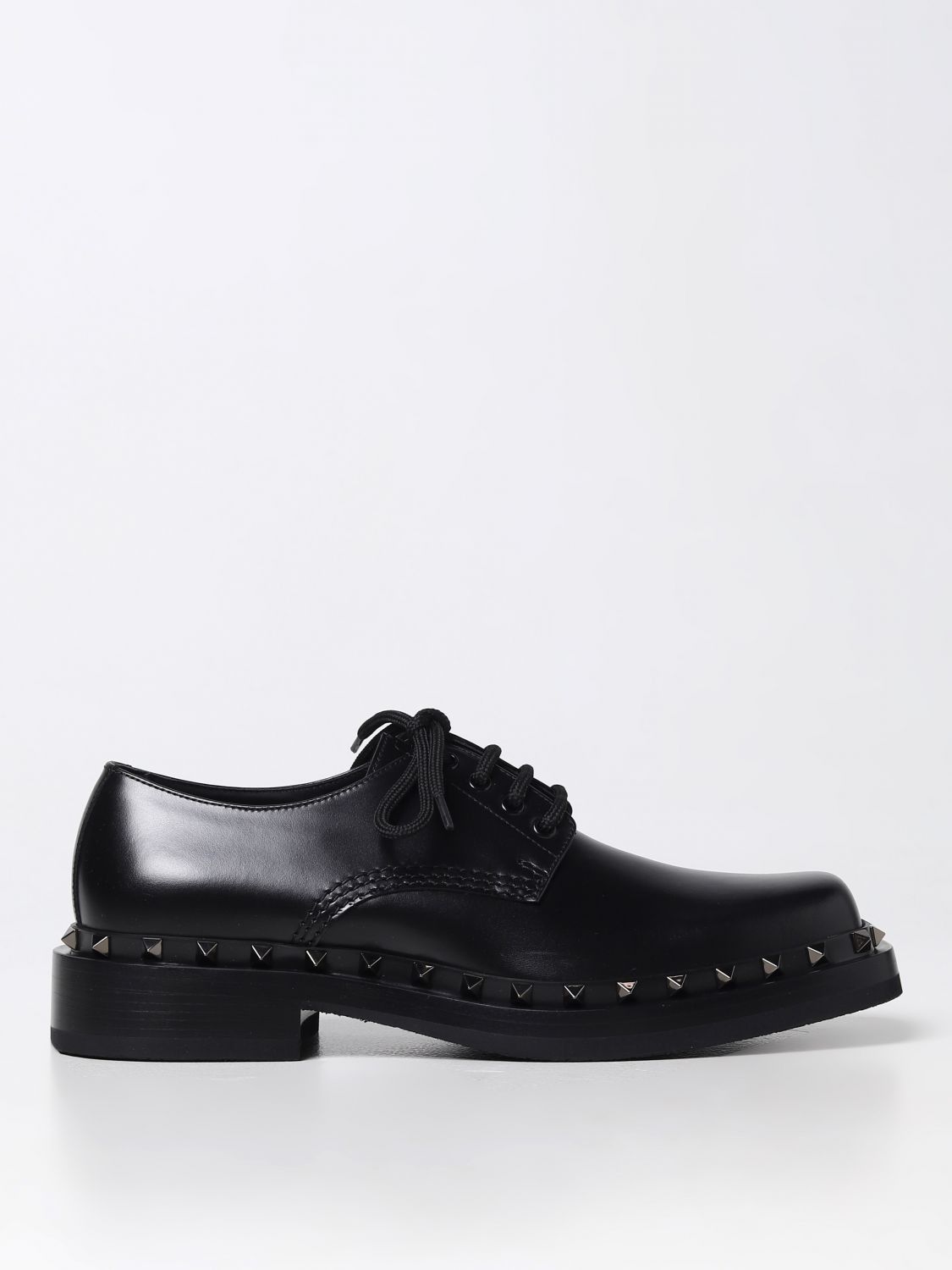image of Valentino Garavani Brogue Shoes Men Black (Size 8)
