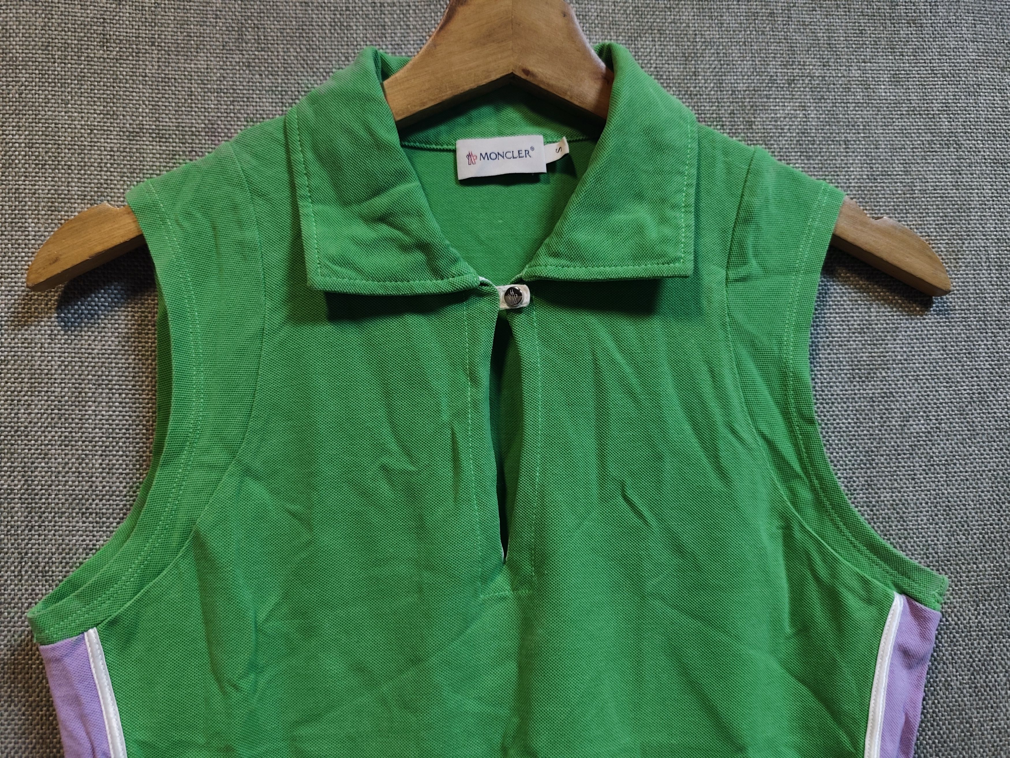 Moncler Moncler Sleeveless Polo Shirt Size S / US 4 / IT 40 - 3 Thumbnail