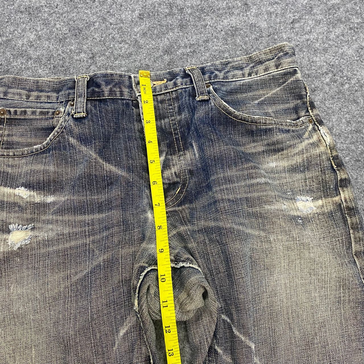 If Six Was Nine 💥Best Offer💥Vintage Takeo Kikuchi Distressed Denim Size US 33 - 4 Thumbnail