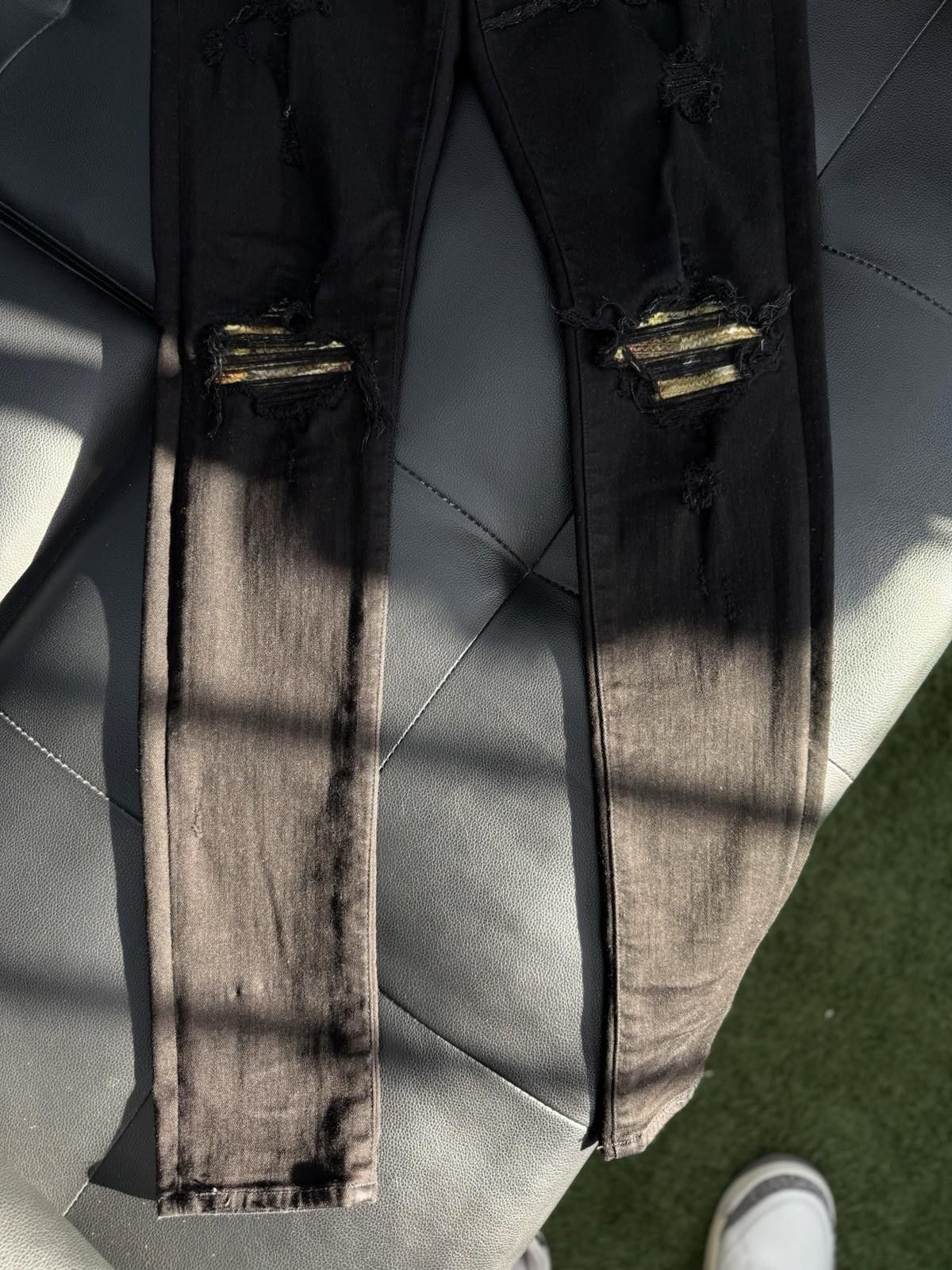 Amiri Size 31 - Amiri Black Jeans $1290 Retail Denim Color Patch Size US 31 - 2 Thumbnail