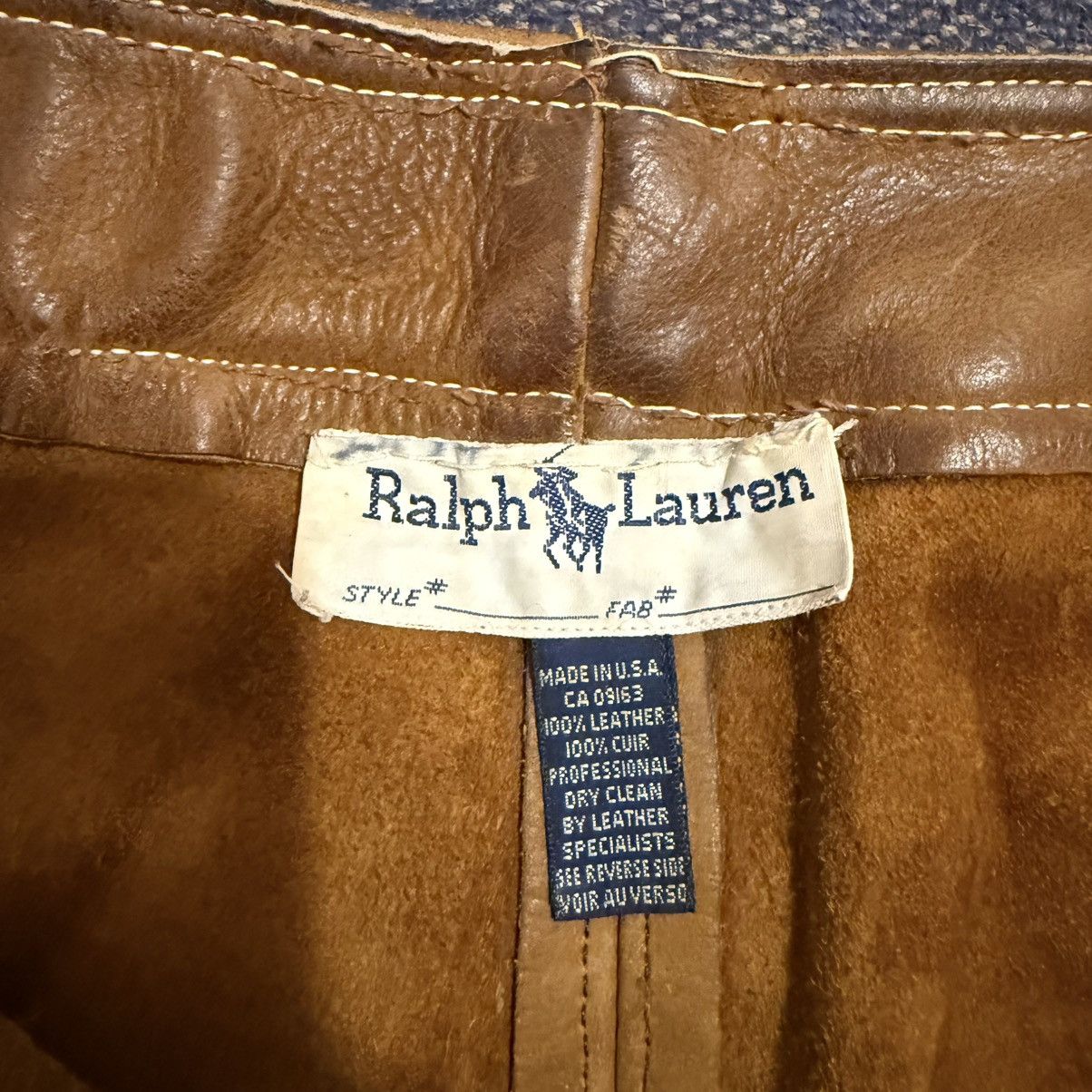 Ralph Lauren Sample Ralph Lauren 70s Leather Riding Pants Size US 28 / EU 44 - 3 Thumbnail
