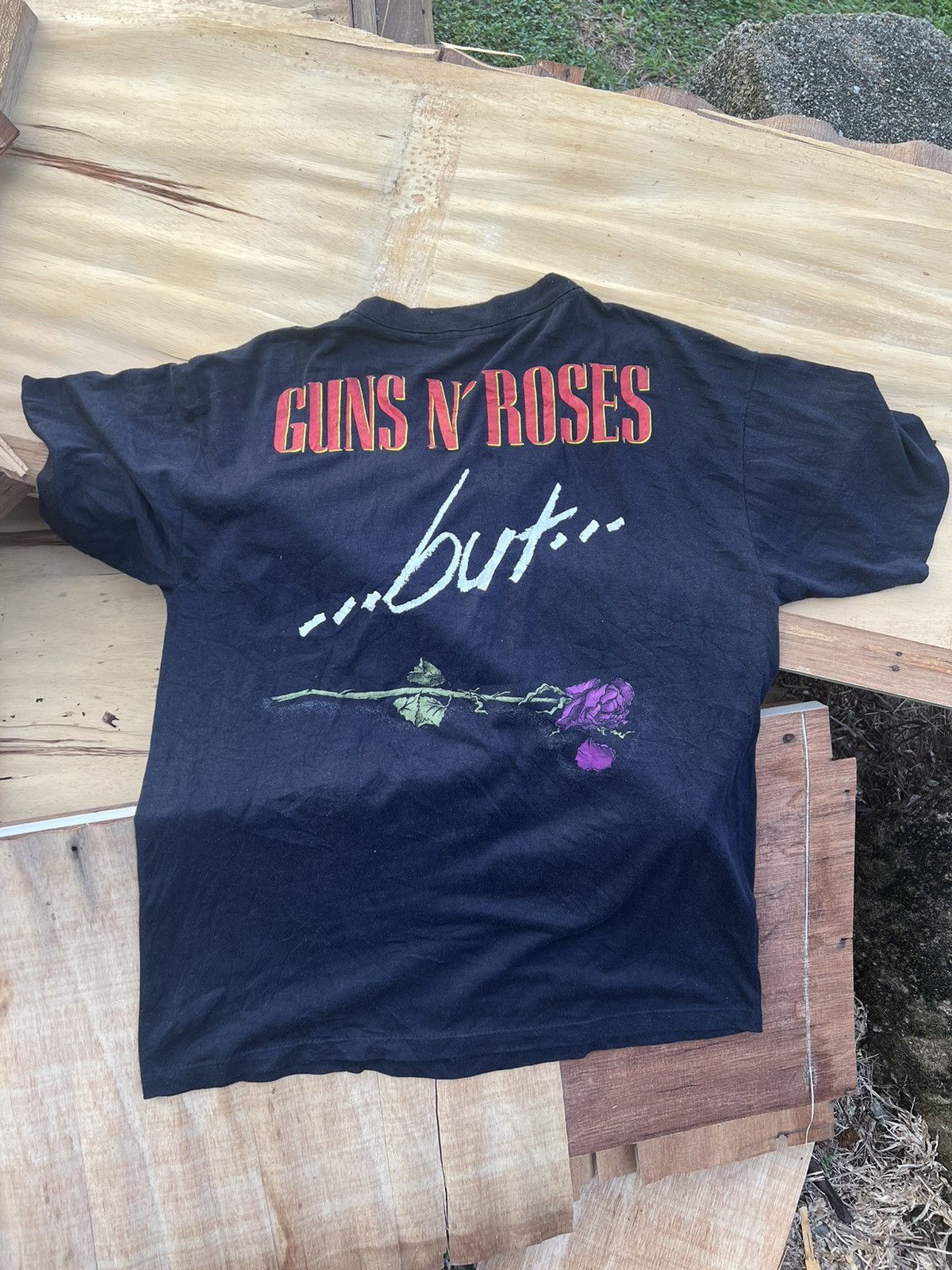 Band Tees Guns N Roses - Vintage 1989 Size US L / EU 52-54 / 3 - 3 Thumbnail