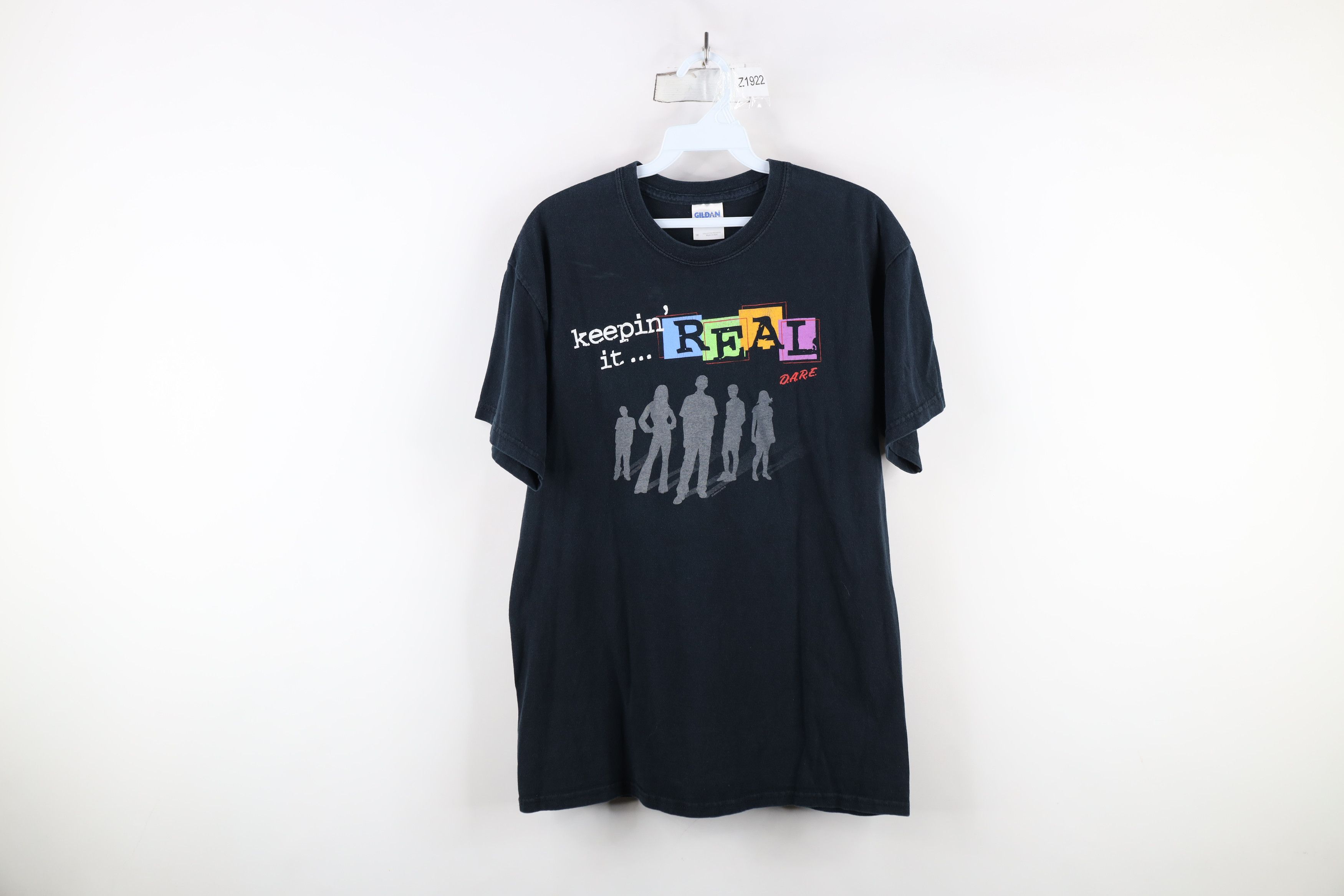 Vintage Vintage Streetwear Spell Out DARE Keeping It Real T-Shirt Size US M / EU 48-50 / 2 - 1 Thumbnail