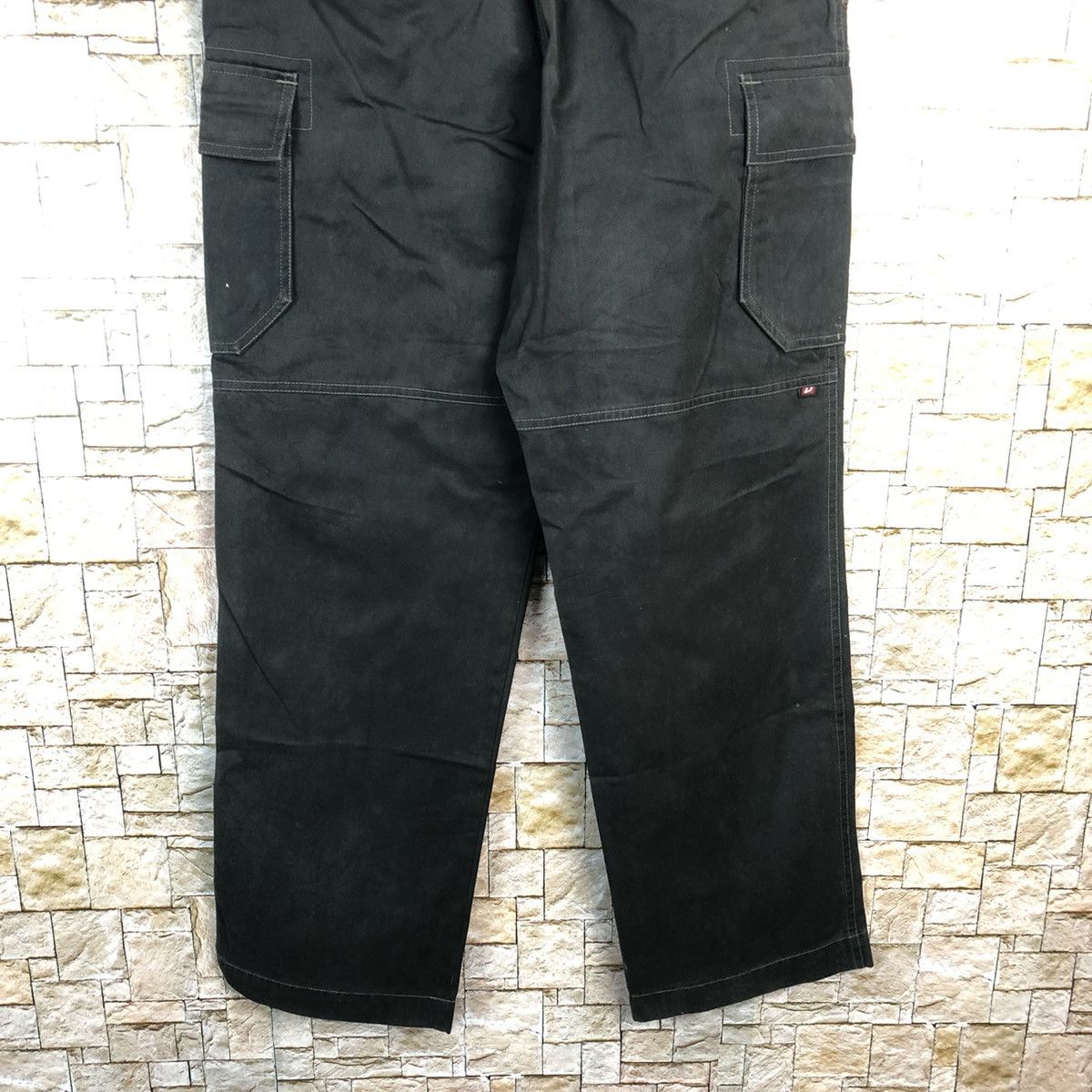 Japanese Brand Burtle Black Cargo Multipocket Pants #A599 Size US 32 / EU 48 - 16 Thumbnail