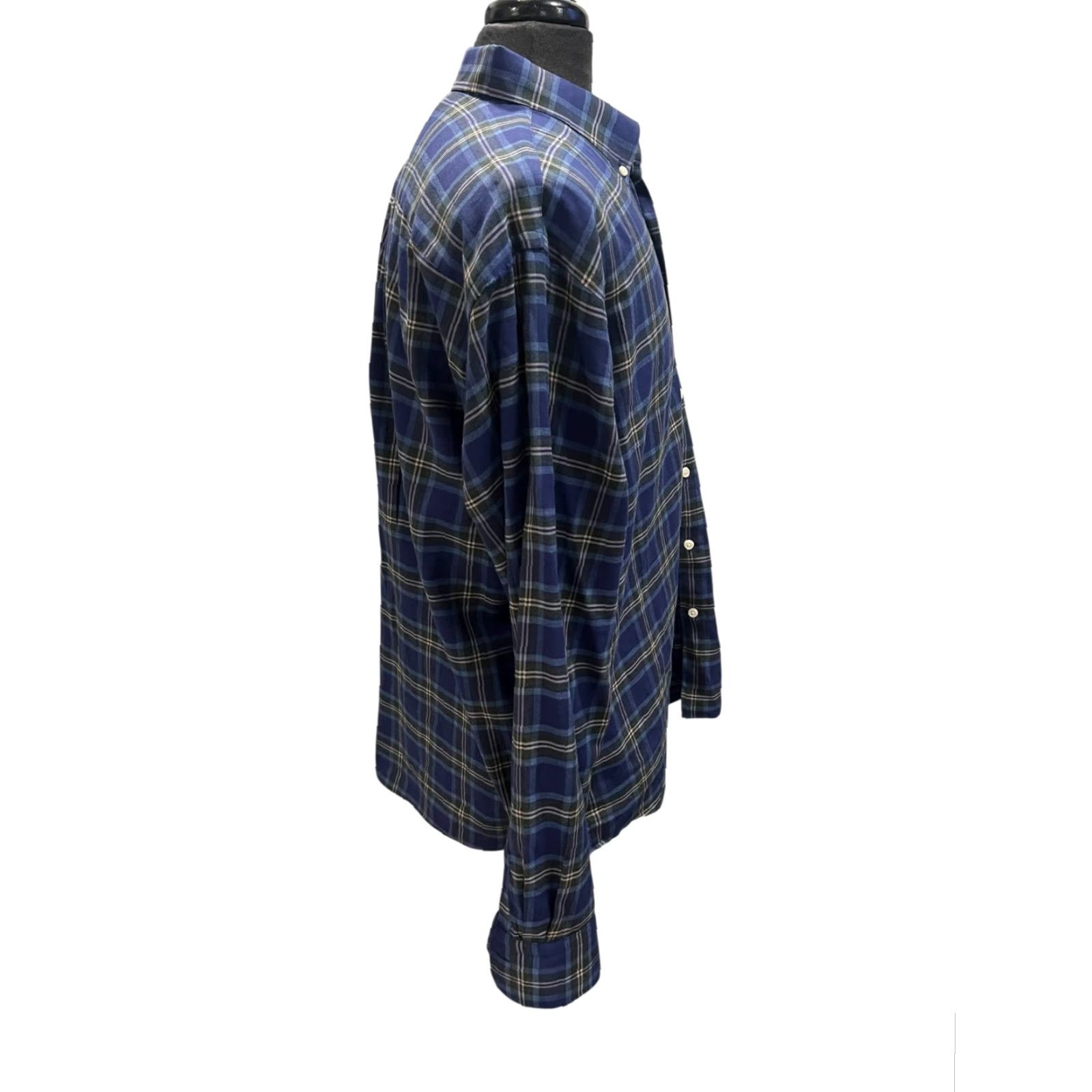 Peter Millar Peter Millar Shirt Mens XL Blue Plaid Long Sleeve Button-Up Soft Cotton Size US XL / EU 56 / 4 - 5 Thumbnail