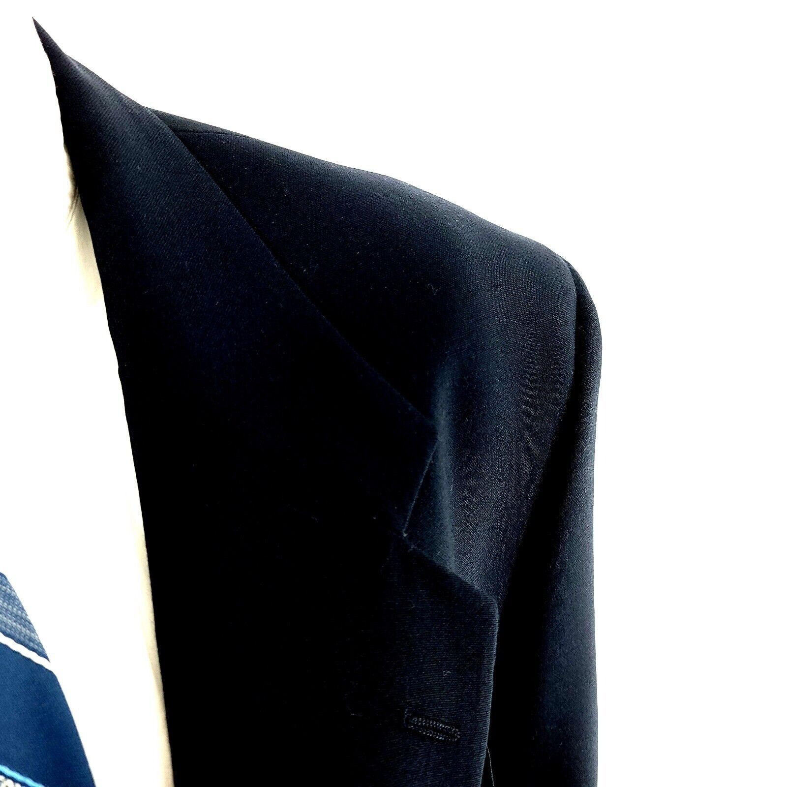 Austin Reed Austin Reed London England Wool 2 Gold Button Blazer 42L Blu Size 42L - 2 Thumbnail