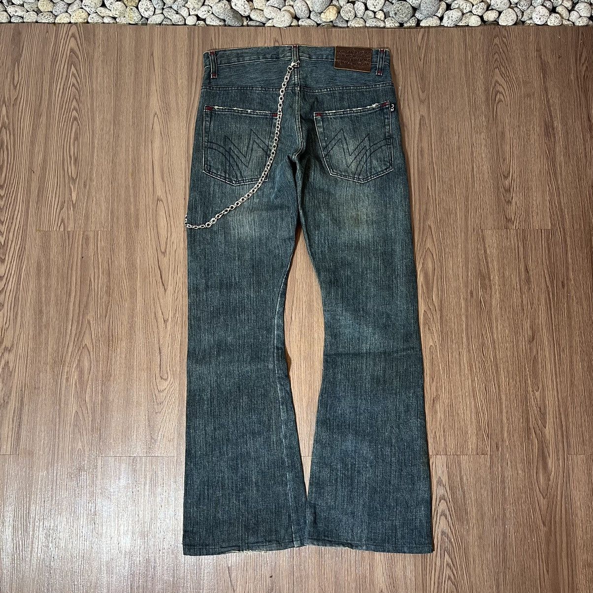 Morgan Homme Morgan Homme rusty washed flare denim Size US 31 - 1 Thumbnail