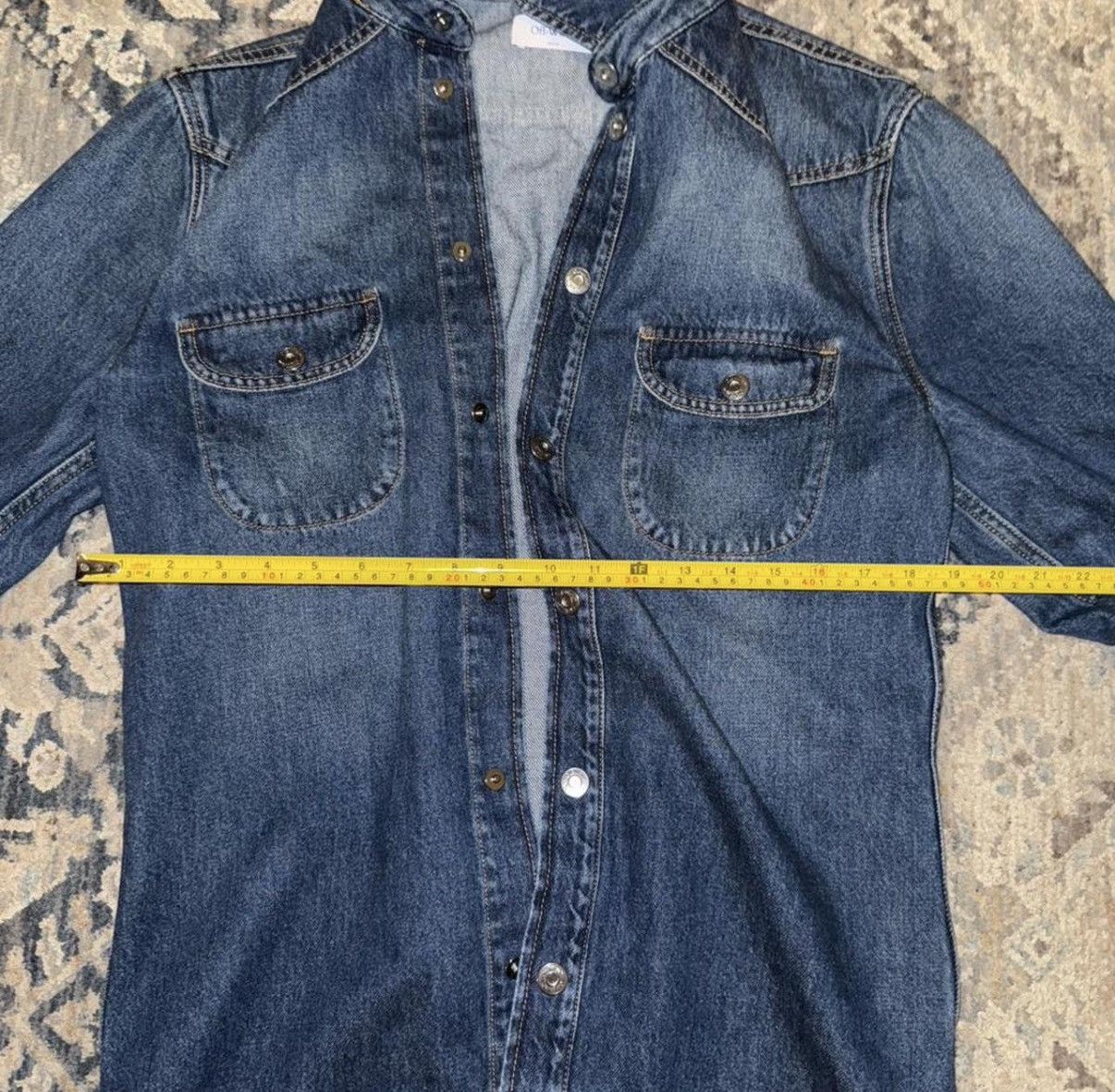 Off-White Off white denim jacket Size L / US 10 / IT 46 - 2 Thumbnail