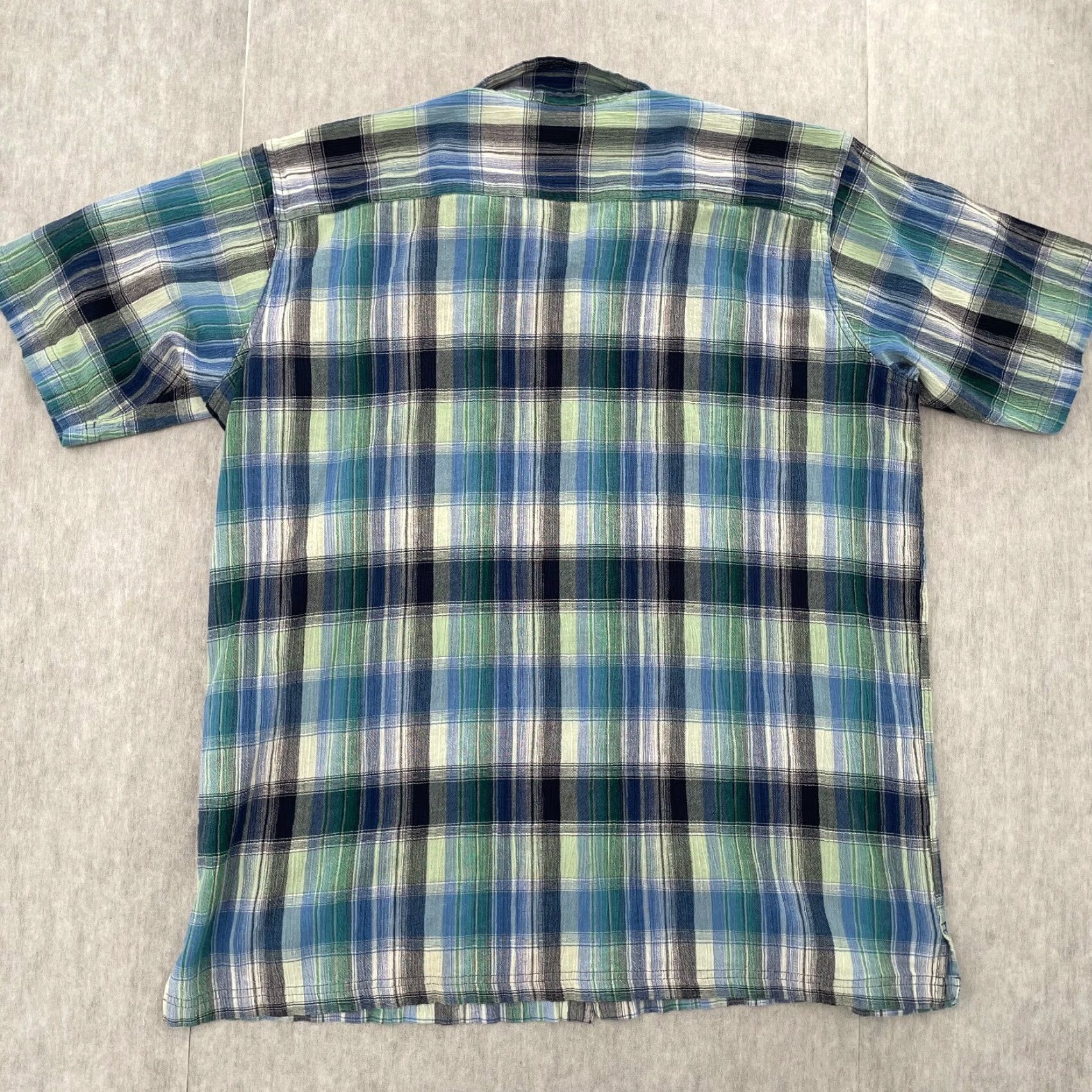 Patagonia Patagonia Shirt Adult Extra Large Blue Plaid Cotton Button Up Short Sleeve Mens Size US XL / EU 56 / 4 - 2 Thumbnail