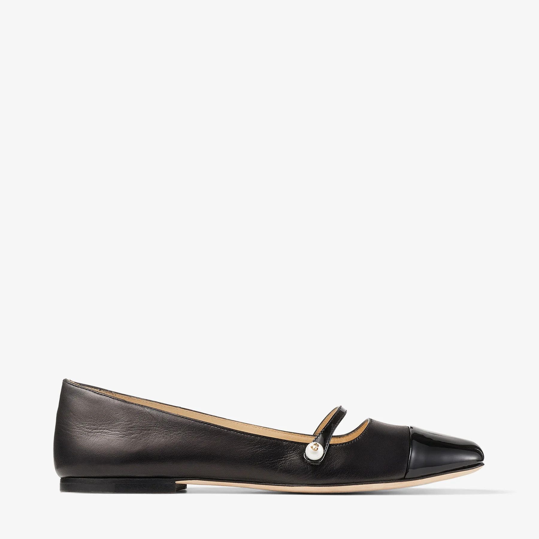 o1s22i1n0724 Elisa Ballerina Flats in Black