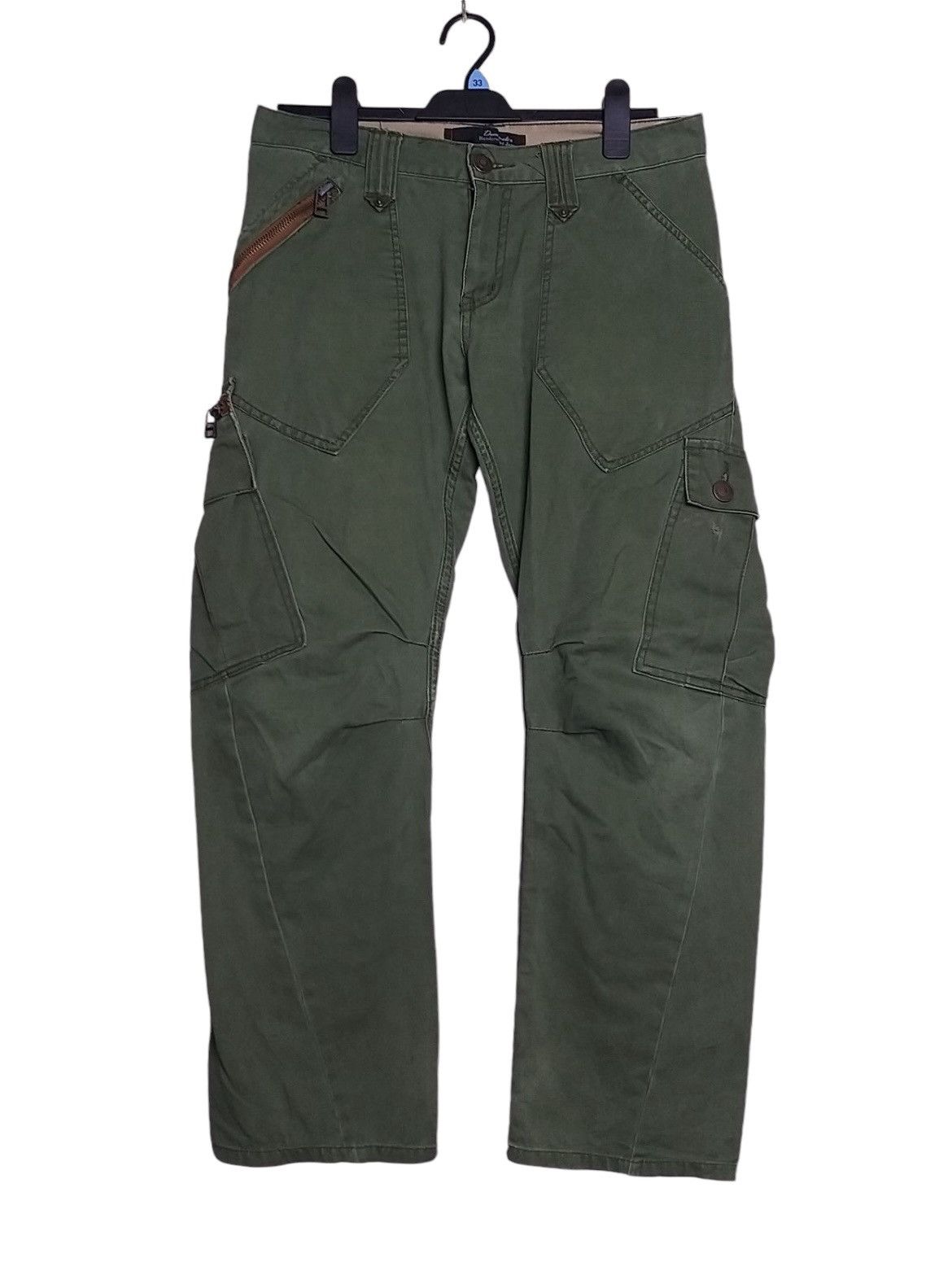 Japanese Brand SICK🔥DOMINATE HANDCRAFTED JEANS CARGO UTILITY PANT Size US 32 / EU 48 - 2 Thumbnail